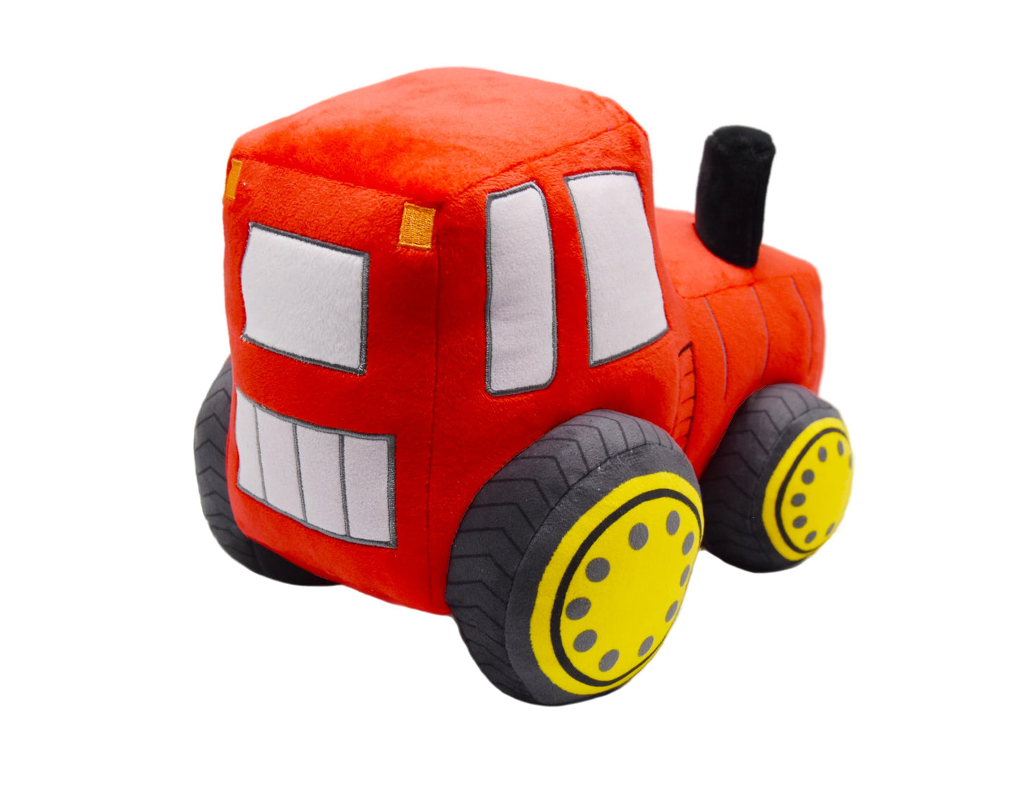 YONLIT Soft Plush Tractor Stuffed Truck Toy Super Cute Car Plushie Throw Pillow Excellent Gifts for Kids or Birthday Party 12 Inches (Red)