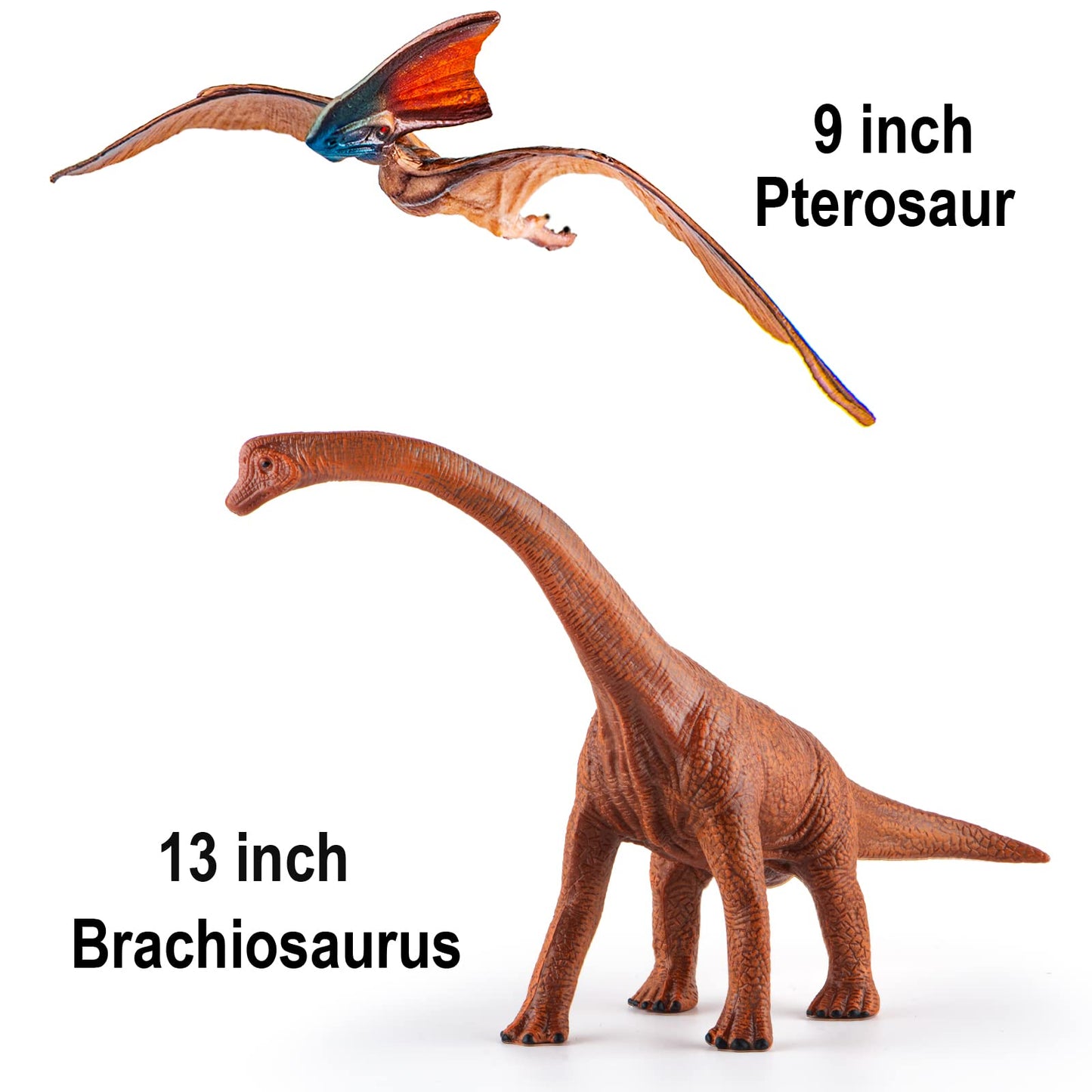 Lavesom 6PCS Jumbo Dinosaur Toy Set, Realistic Dinosaurs Toys for Kids - Large Dino Playset for Boys and Girls 3 4 5 6 7 Year Old Children Birthday Dinosaur Lovers