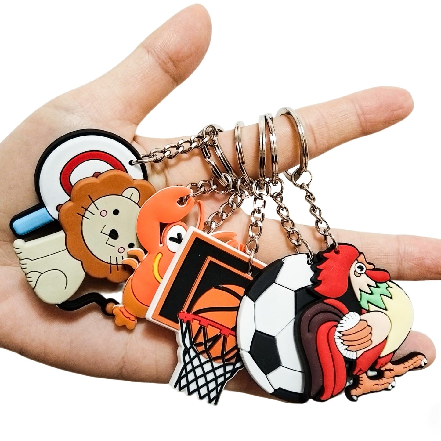 XITDW 30/50pcs Large size thicken Cute Bulk Keychains,Non-Repeat Cartoon Key Chains Backpack Charms for Classroom Prizes Students Incentives Holiday Gifts Party Favors