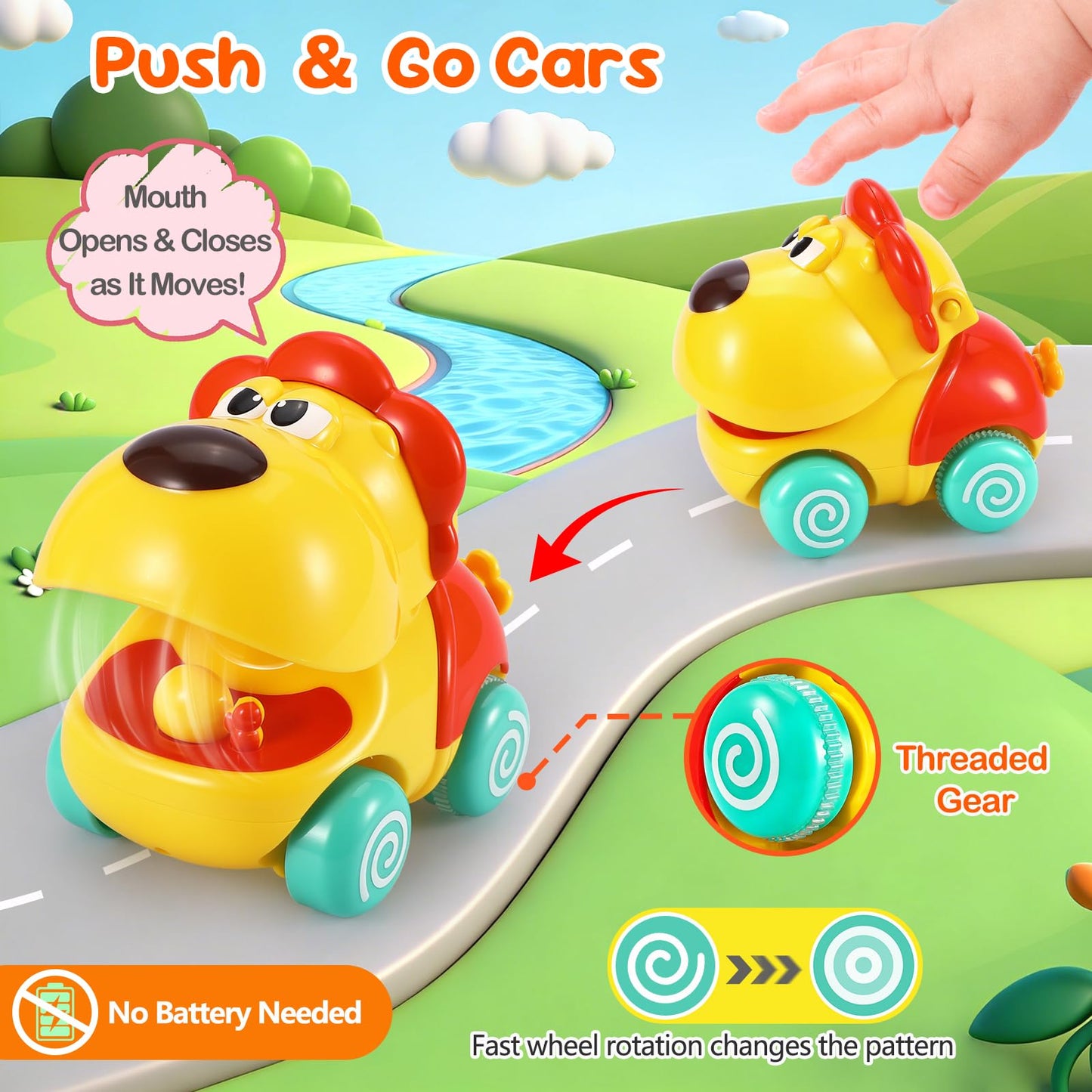 Palmatte Baby Toys 1 Year Old Boy: Infant Cars for Toddlers 1-3 Push and Go Car Baby Toys 18 Months Toddler Toy Age 1 2 3 Year Old Boys Toy Boy Gifts 1st First Birthday Gifts for 1-3 Boys Girls