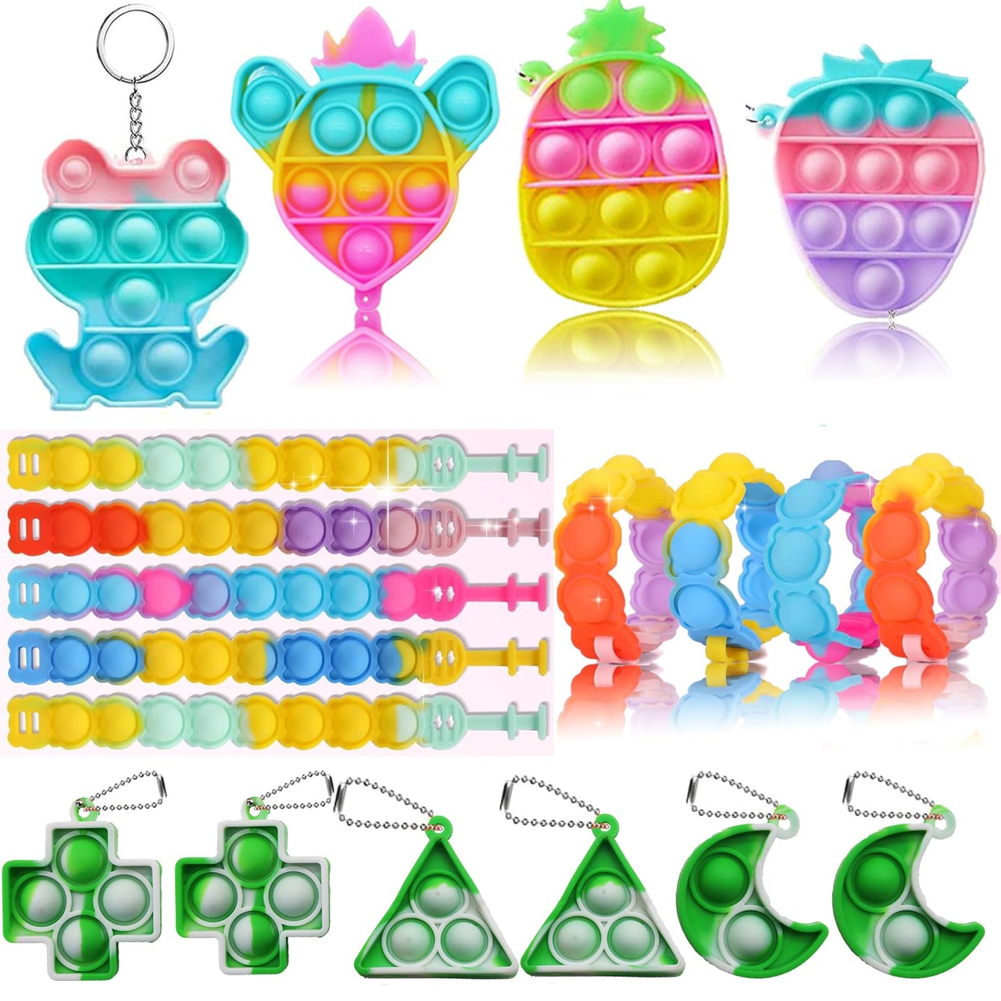 Duccsko 132 Pcs Party Favors for Kids, Treasure Box Toys Classroom Prizes, Goodie Bag Stuffers, Pinata Filler, Treasure Chest, Prize Box Bulk Toys, Small Fidget Toys for Students Rewards