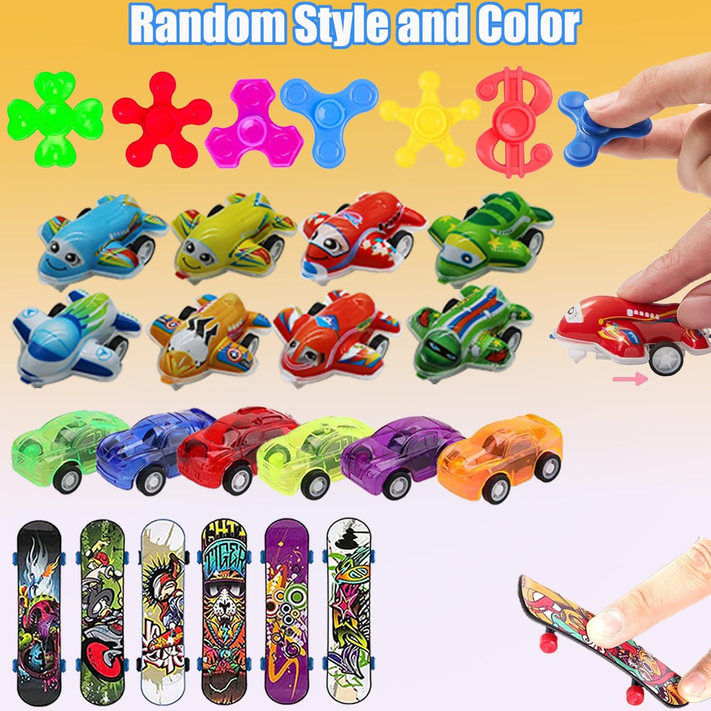 Kocici 127 PCS Party Favors for Kids, Goodie Bags Stuffers, Prizes Treasure Box Toy for Classroom, Pinata Easter Eggs Filler, Fidget Toys Bulk, Birthday Gifts