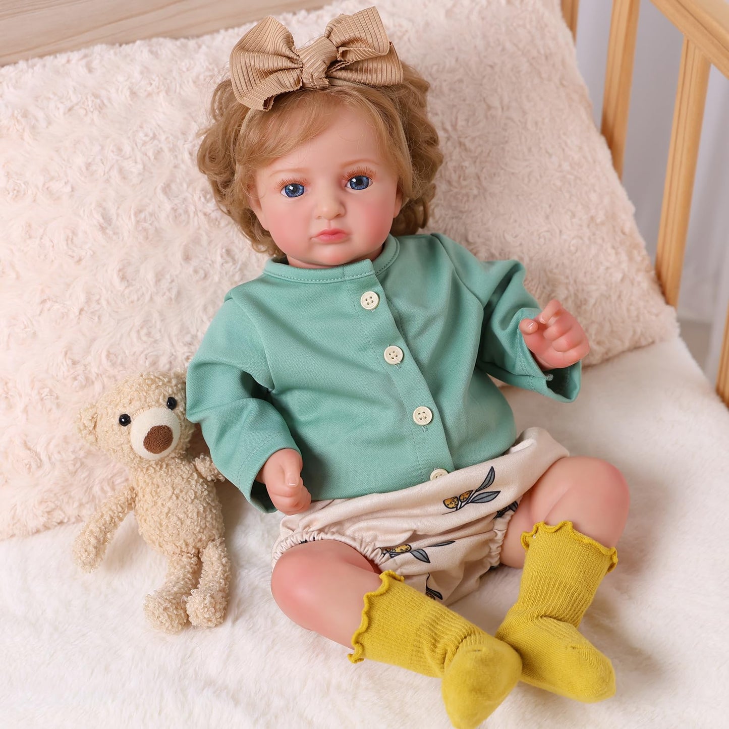 BABESIDE Lifelike Reborn Baby Dolls - 20 Inch Realistic-Newborn Real Life Doll Girl Poseable with Clothes for Kids Age 3+