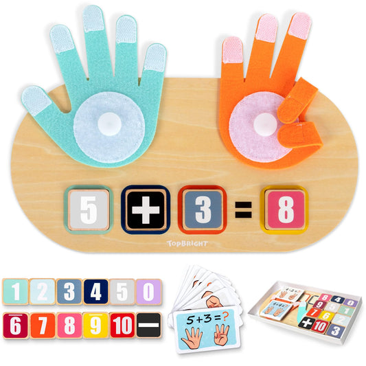 TOP BRIGHT Preschool Learning Toys for Toddlers 3-4, Montessori Toys for 3-5 Year Old Boys Girls Birthday Gifts, Educational Number Blocks Math Manipulatives