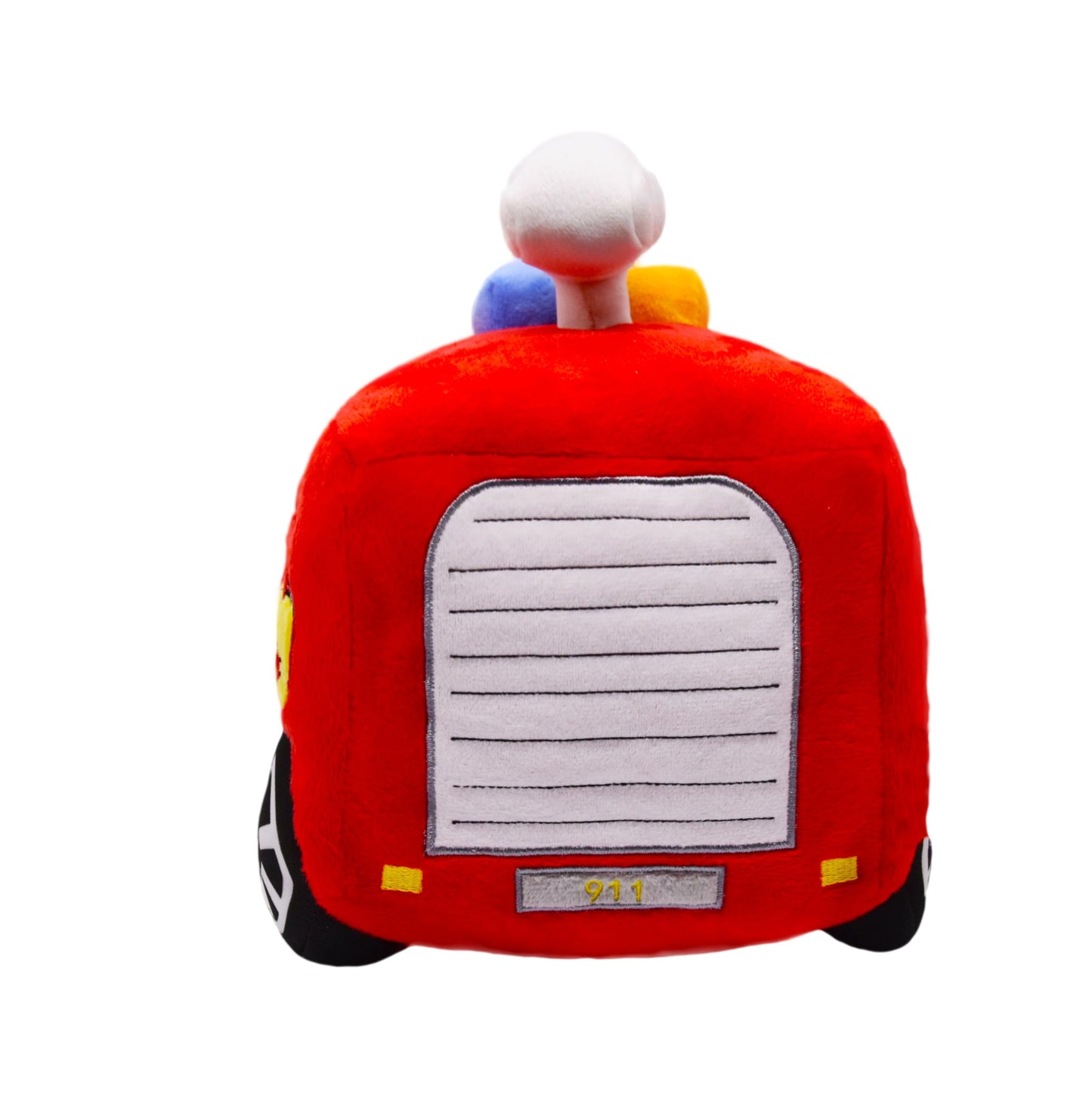 BABOLI Soft Fire Engine Stuffed Special Vehicle Plush Fire Truck Cuddly Rescue Vehicle Toy Sweet Gifts for Kids Present for Birthday or Stuff Collection 10 Inches (Fire Engine)