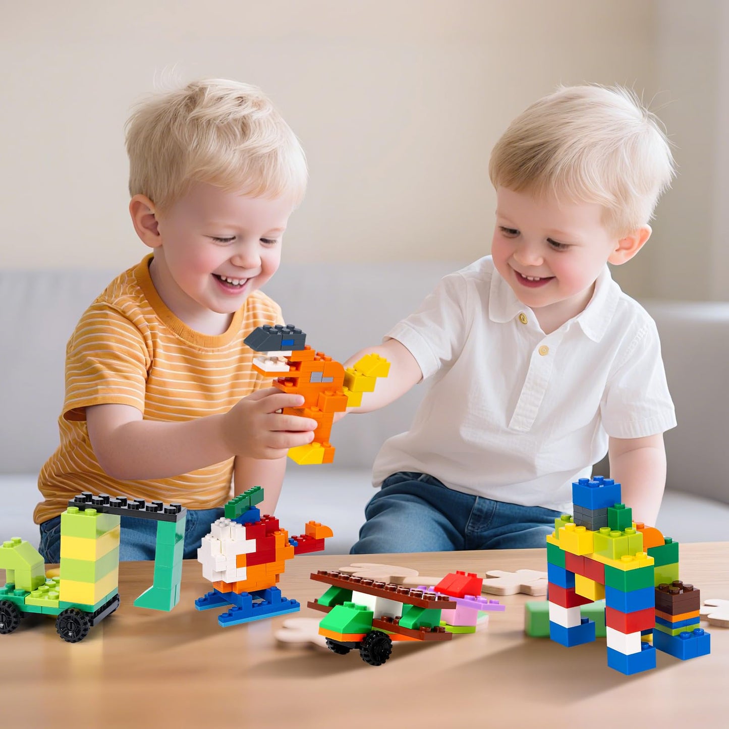 Lekebaby Classic 1546 Pieces Building Bricks with 46PCS Wheel Accessory Kit Basic Brick Set for Kids Creative Play, Compatible with All Major Brands, Educational Toy for Boys Girls 6 Years Old and Up