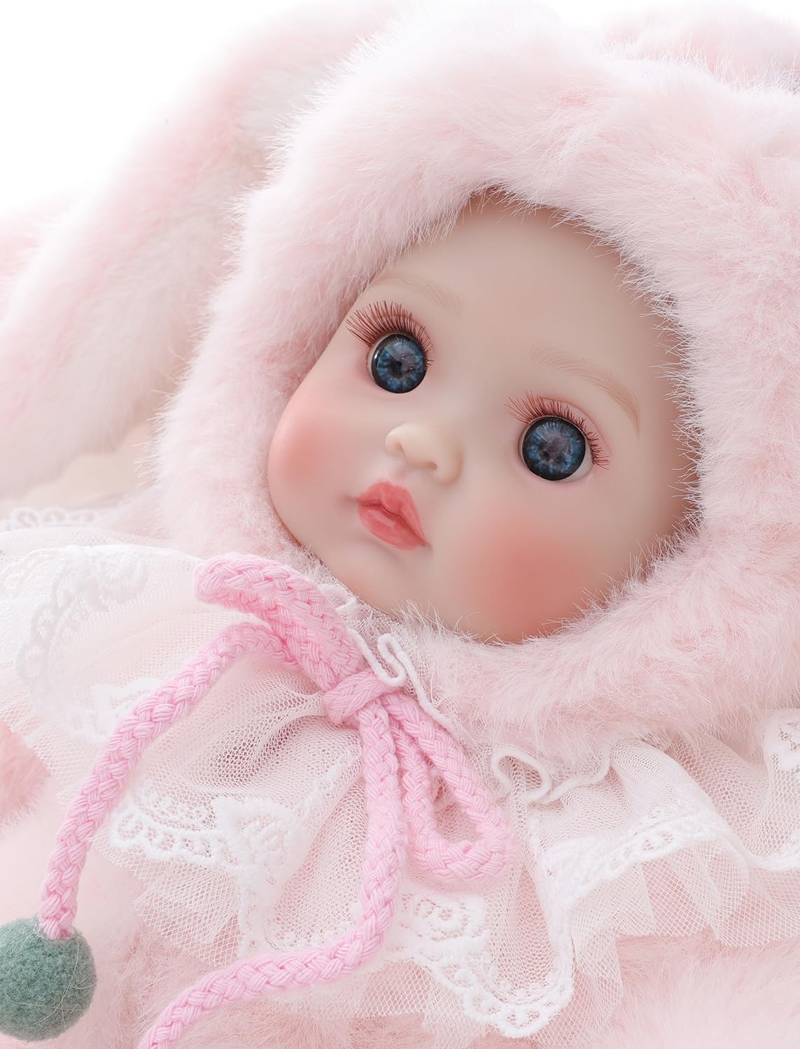 Cloveray Baby Dolls, 15 Inch Realistic Soft Body Baby Doll Real Life Baby Dolls with Accessories, for 3+ Year Old Girls, Pretend Play, Collection, Gift-Ready (Light Pink)