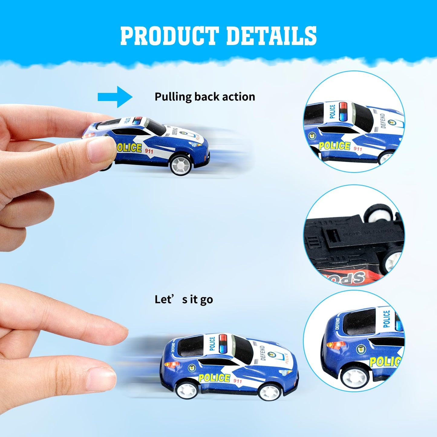 SENONAPO 240 Pcs Mini Pull Back Cars Toy Cars Bulk Kids Pull Back Cars Party Favors Fun Goodie Bag Stuffers Metal Race Vehicles Classroom Prizes for Boys Girls Birthday Supplies