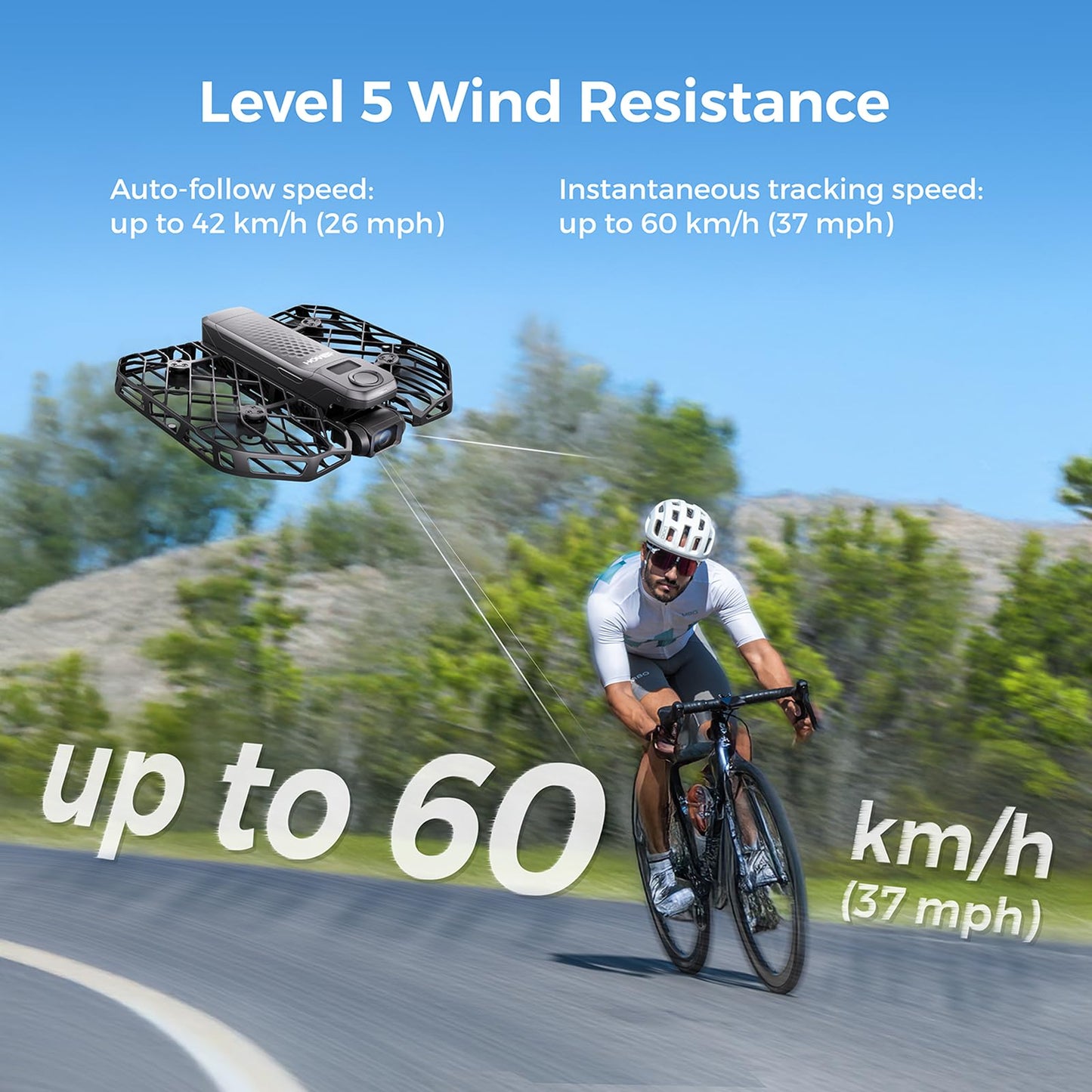 HOVERAir X1 PRO 4K Drone with Camera, Foldable Action Flying Camera with 42 KM/H Follow Speed, 15+ Fully Automatic Flight Modes, Fly Anywhere with OmniTerrain, SmoothCapture 2.0(Cycling Combo)