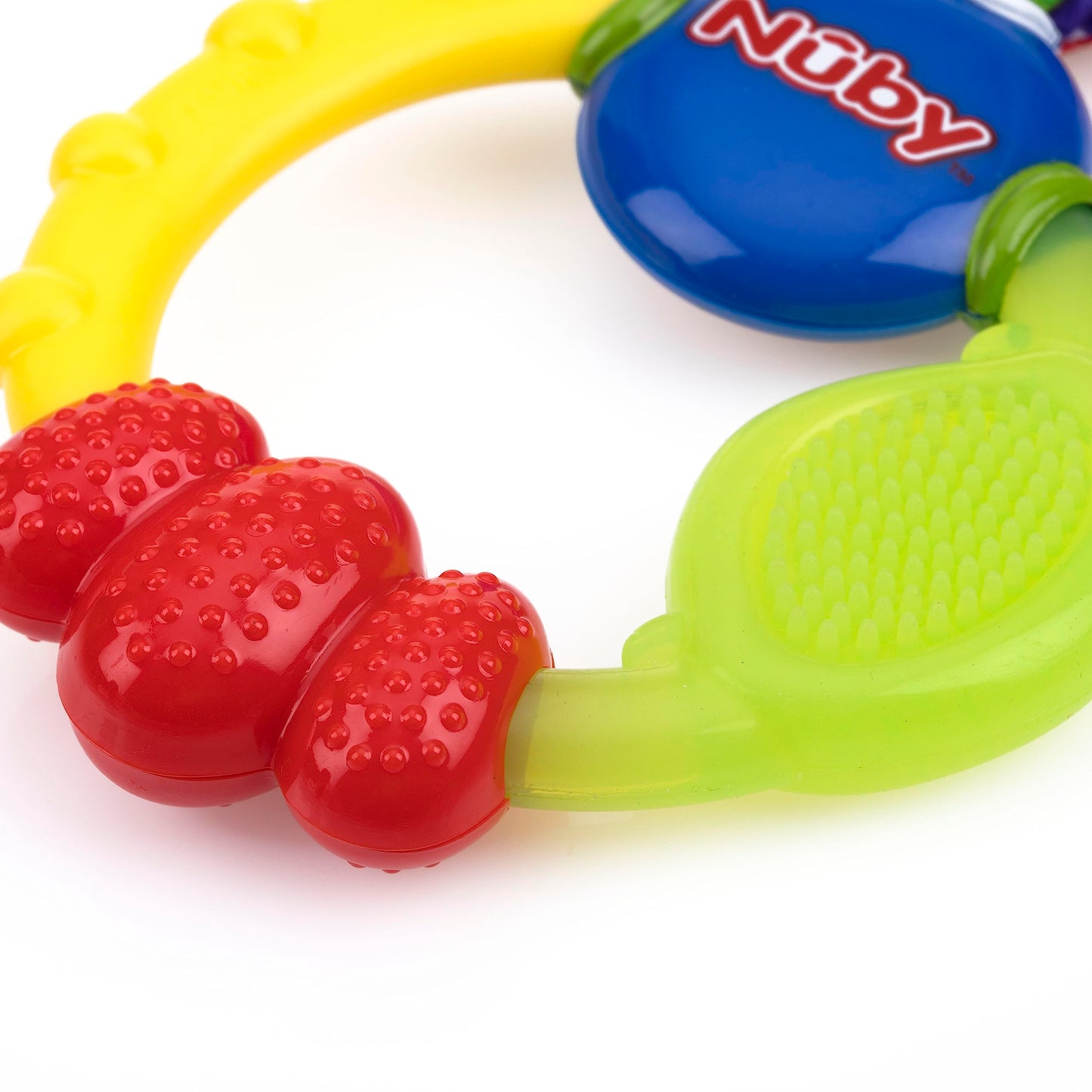 Nuby Wacky Teething Ring, Multicolor(Pack of 4)