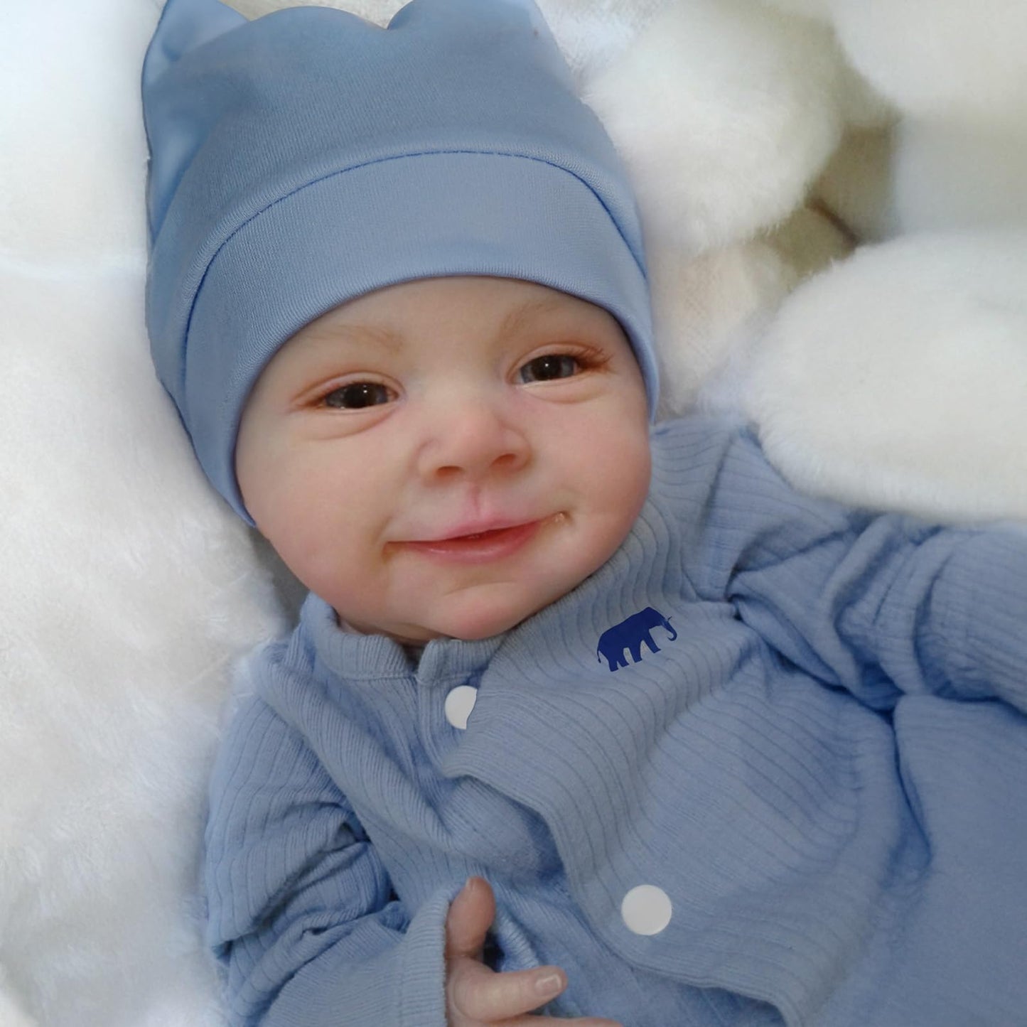 CHAREX Realistic Reborn Baby Boy - 18 Inch Lifelike Newborn Baby Doll with Soft Cloth Body, Handcrafted Weighted Real Life Baby Dolls with Accessories for Kids Age 3+