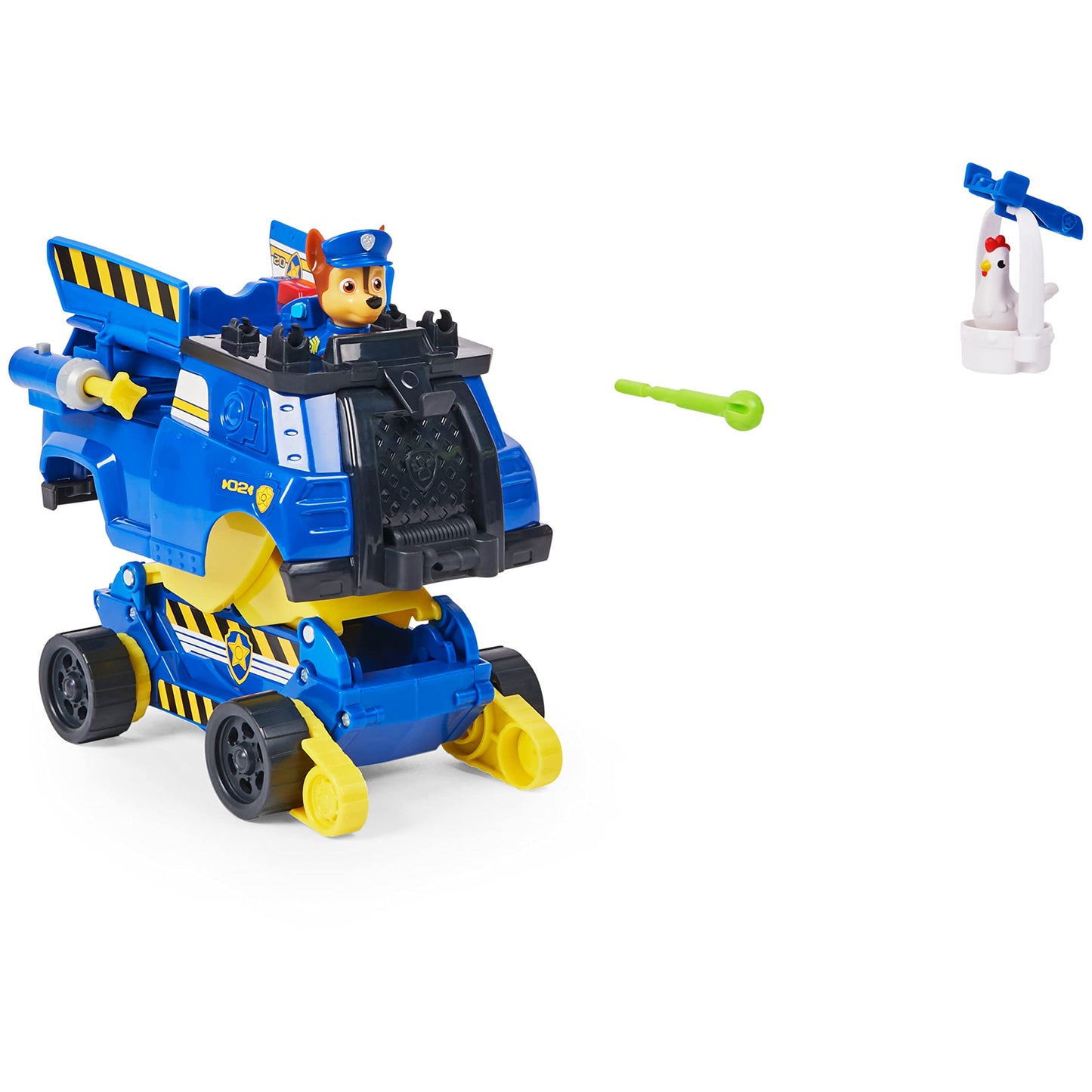PAW Patrol Chase Rise and Rescue Transforming Toy Car with Action Figures and Accessories, Kids’ Toys for Ages 3 and up