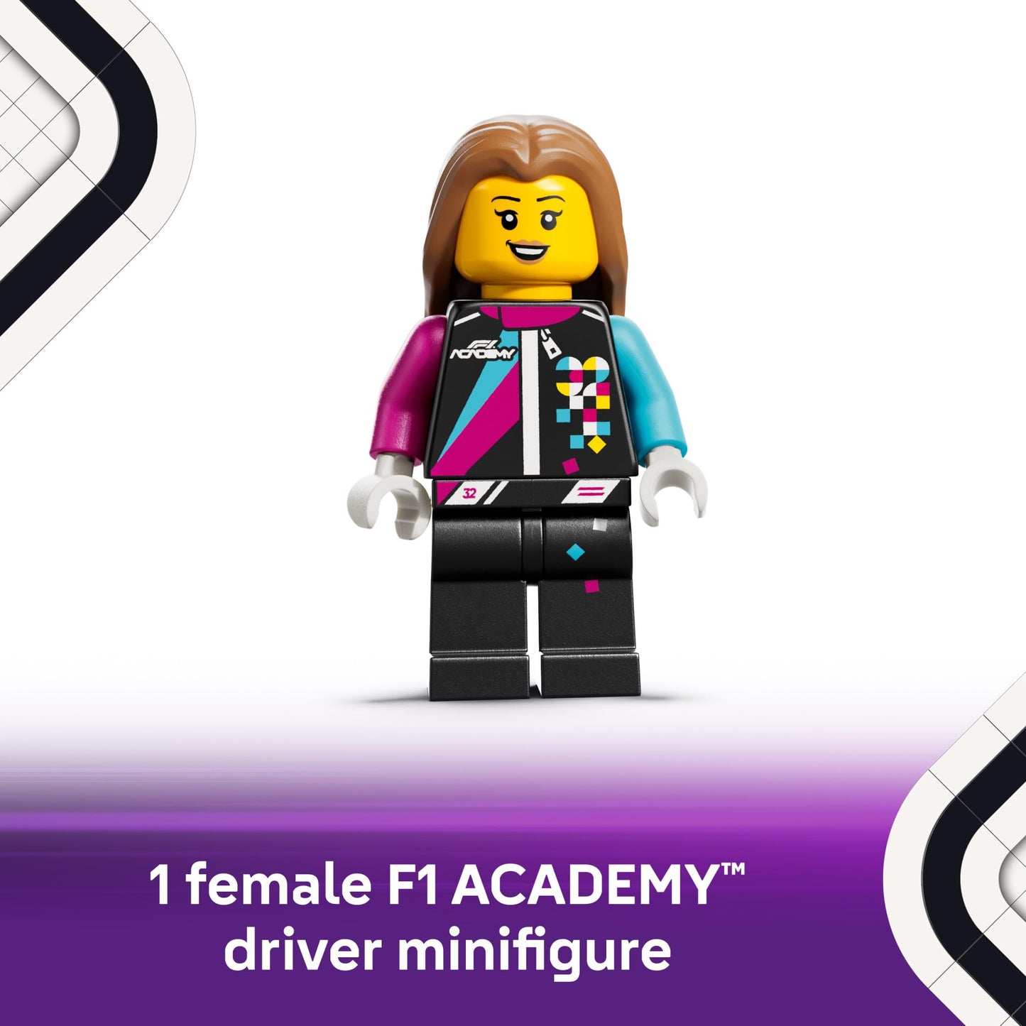 LEGO Speed Champions F1 ACADEMY Race Car Building Toy - Pretend Play Racing Vehicle W/ F1 ACADEMY Minifigure - Play & Display Toy Car for Boys & Girls, Ages 10+ - Gift Idea for Birthdays - 77258
