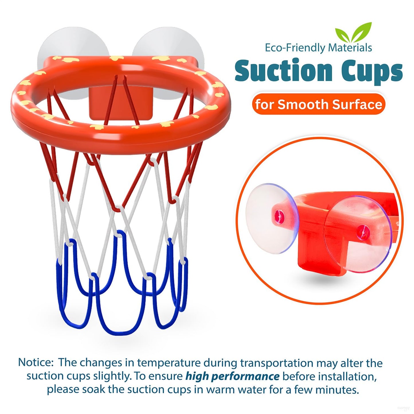 Bath Toys – Bathtub Basketball Hoop for Toddler | Bath Toys for Kids with 4 Mold-Free Balls and Strong Suction Cups Basketball Hoop | Toddler Shower Toys and Fun Bathtub Toys for Boys and Girls
