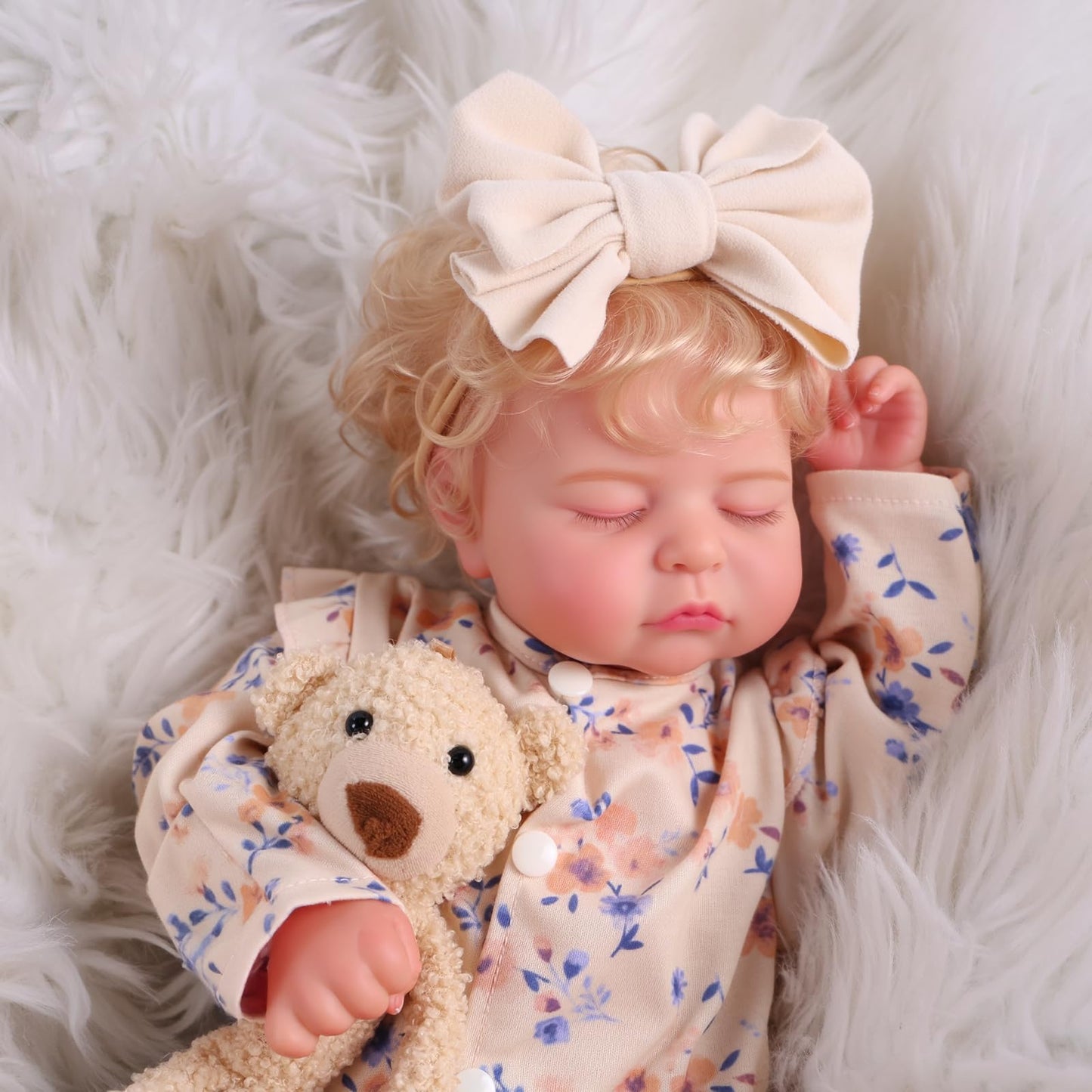 BABESIDE Lifelike Reborn Baby Dolls Girl - 20 Inch Soft Realistic Baby Doll with Poseable Body, Handmade Real Life Baby Dolls with Accessories for 3+ Year Old Girls Gifts, Pretend Play, Collection
