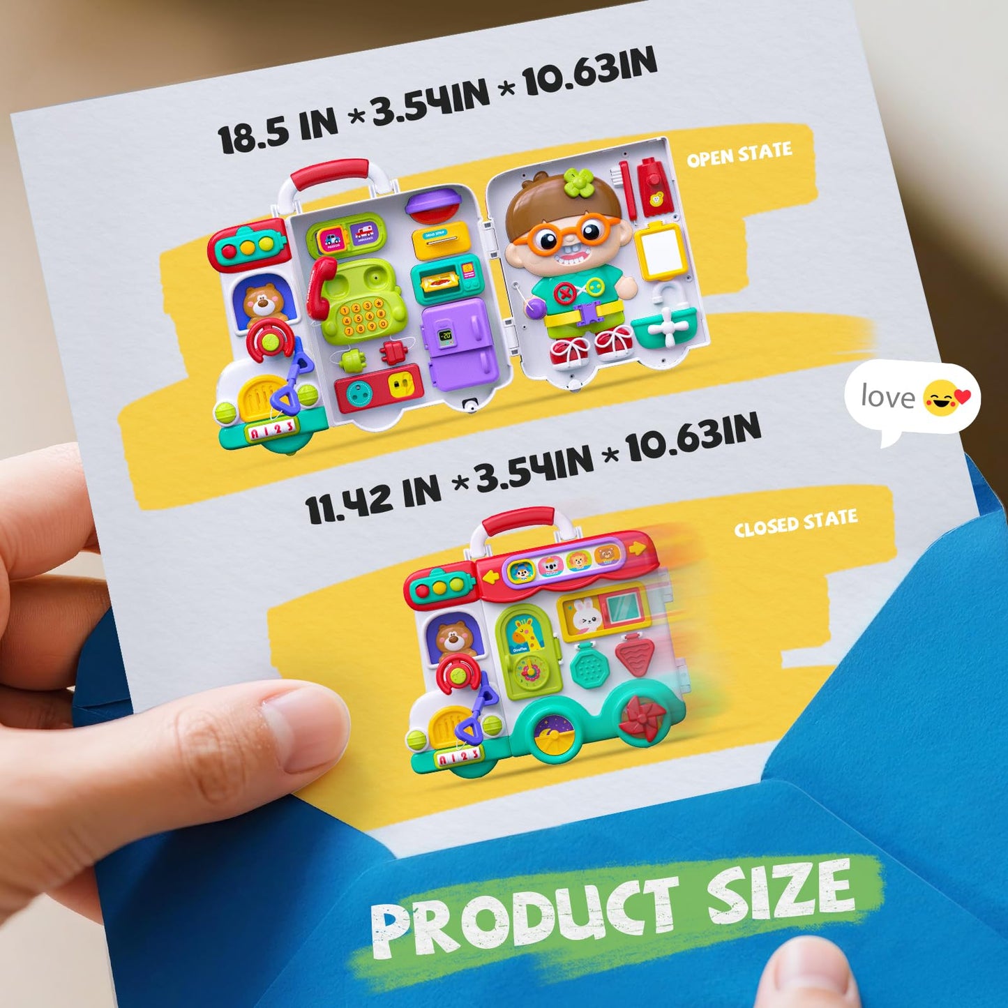 Montessori Busy Board Toys for 1 Year Old Boy, 1 Year Old Boy Birthday Gift, 54-in-1 English & Spanish Baby Busy Board Montessori Toys, Ideals 1st Birthday Gifts Boy, 1 Year Old Boy Toys Gifts