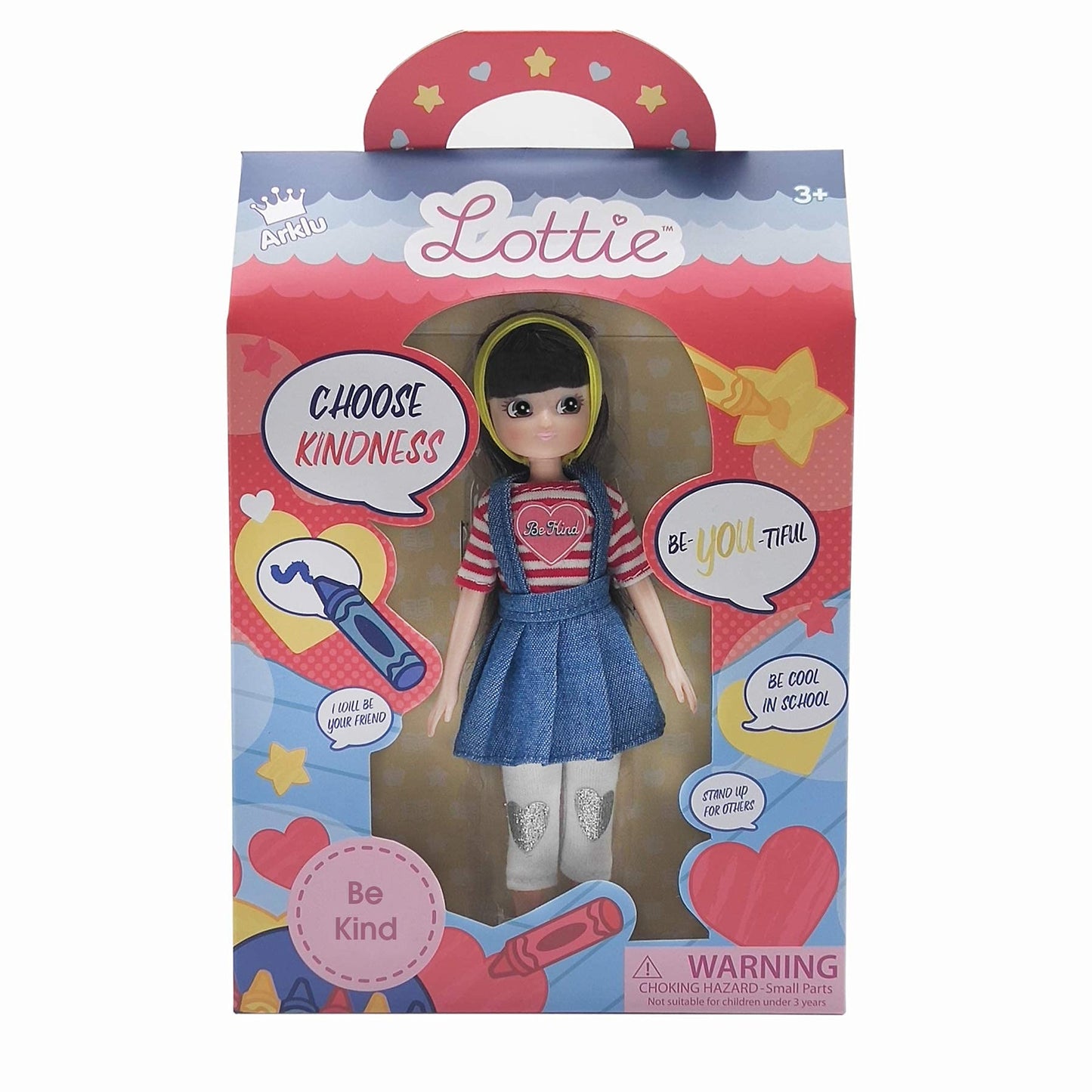 Lottie Be Kind Doll with Denim Pinafore