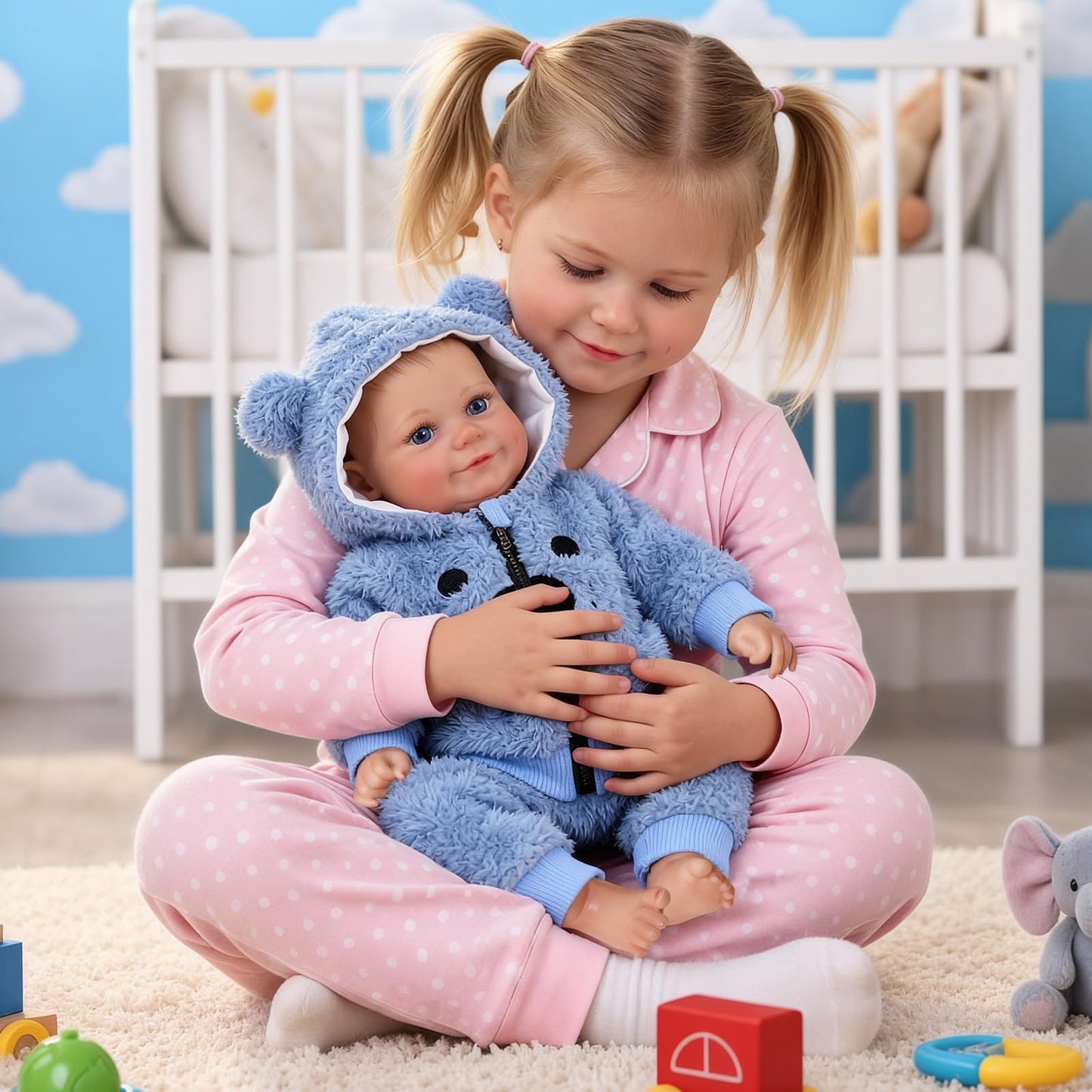 BABESIDE Lifelike Reborn Baby Dolls Boy - 18 Inch Realistic-Newborn Baby Doll, Soft Body Real Life Reborn with Accessories for Kids Age 3 +