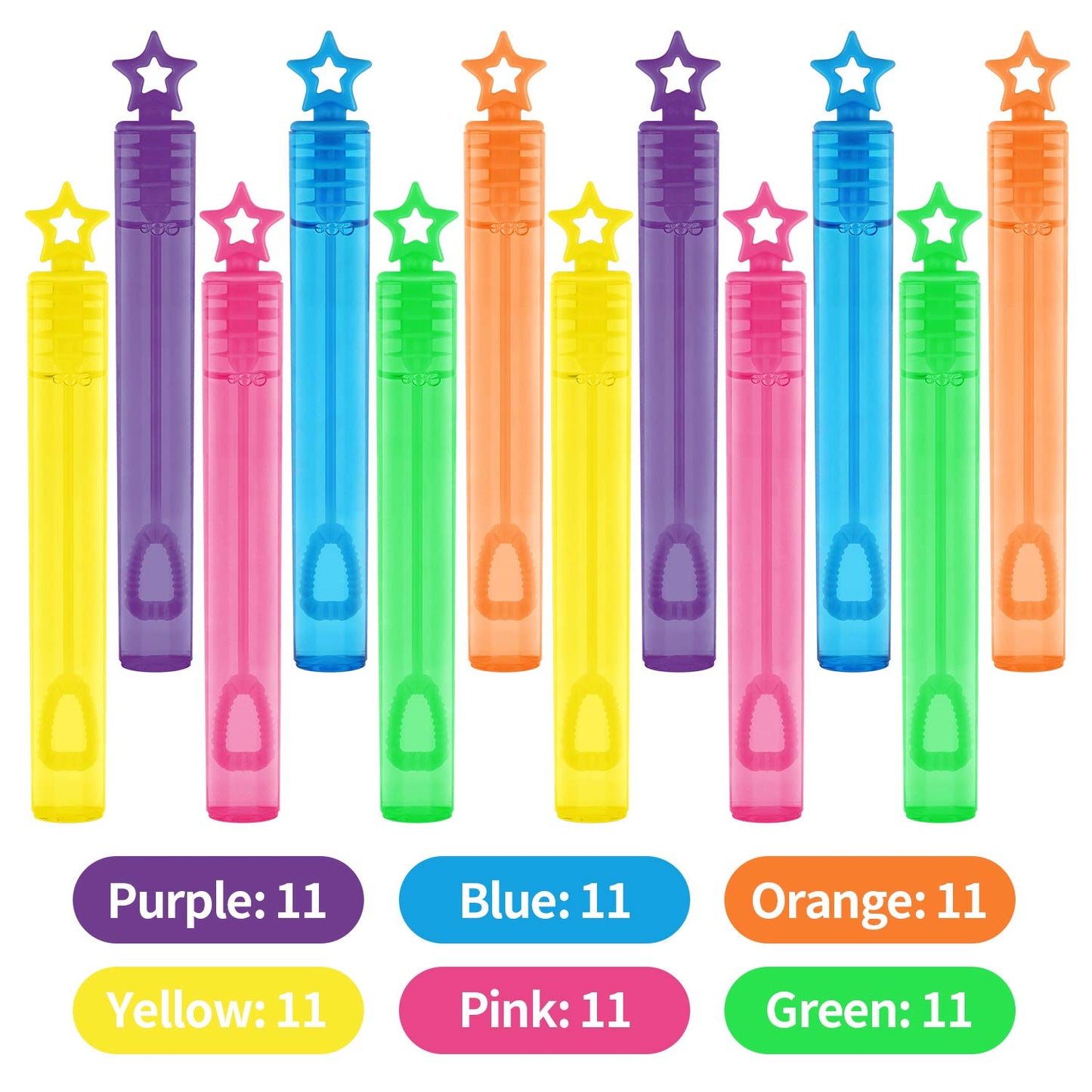 SpringFlower 66 Pieces Mini Bubble Wands,Bubble Party Favors Assortment Toys for Kids,Themed Birthday, Halloween, Goodie Bags, Carnival Prizes, Wedding,Outdoor Gifts for Girls & Boys