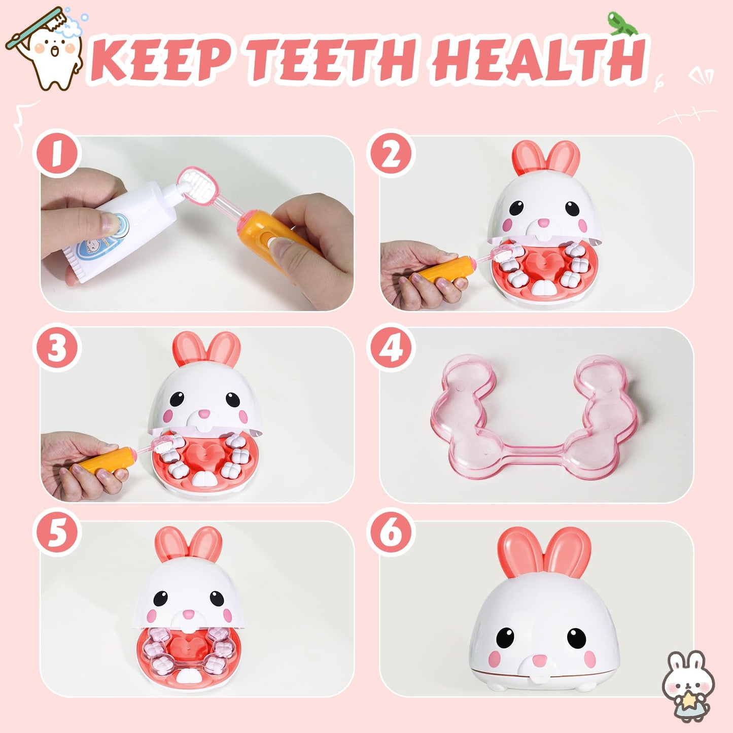 Easter Gifts for Kids - 31 Pcs Dentist Kit for Kids 3-5 Pretend Play Kit Toys for Role Play Pretend Playset Kit for Toddlers - Easter Basket Stuffers for Children
