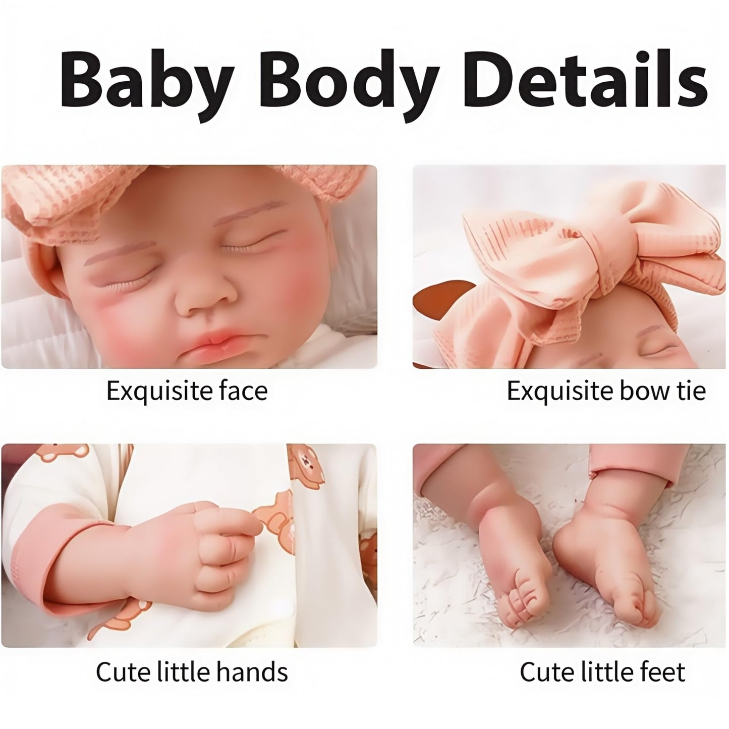 GiggleBabble 18-19 Inch Full Silicone Reborn Baby Doll - 6lbs Weighted Soft Silicone Touch - 4.8/5 Stars 30+ Vine Tested - Collectible for Adults & Premium Parents - Not Vinyl Toy