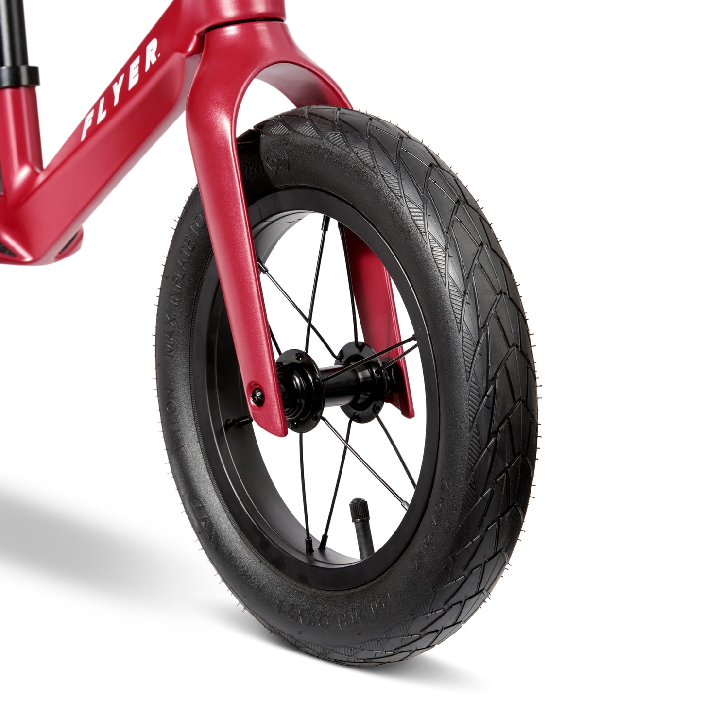 Radio Flyer Ultra Lite Balance Bike, Red, for Kids Ages 1.5-5, Pedal Free for Quick Learning, Lightweight Frame, Rubber Air Tires, Tool-Free Adjustable Seat, Footrest, Kid & Toddler Balance Bikes
