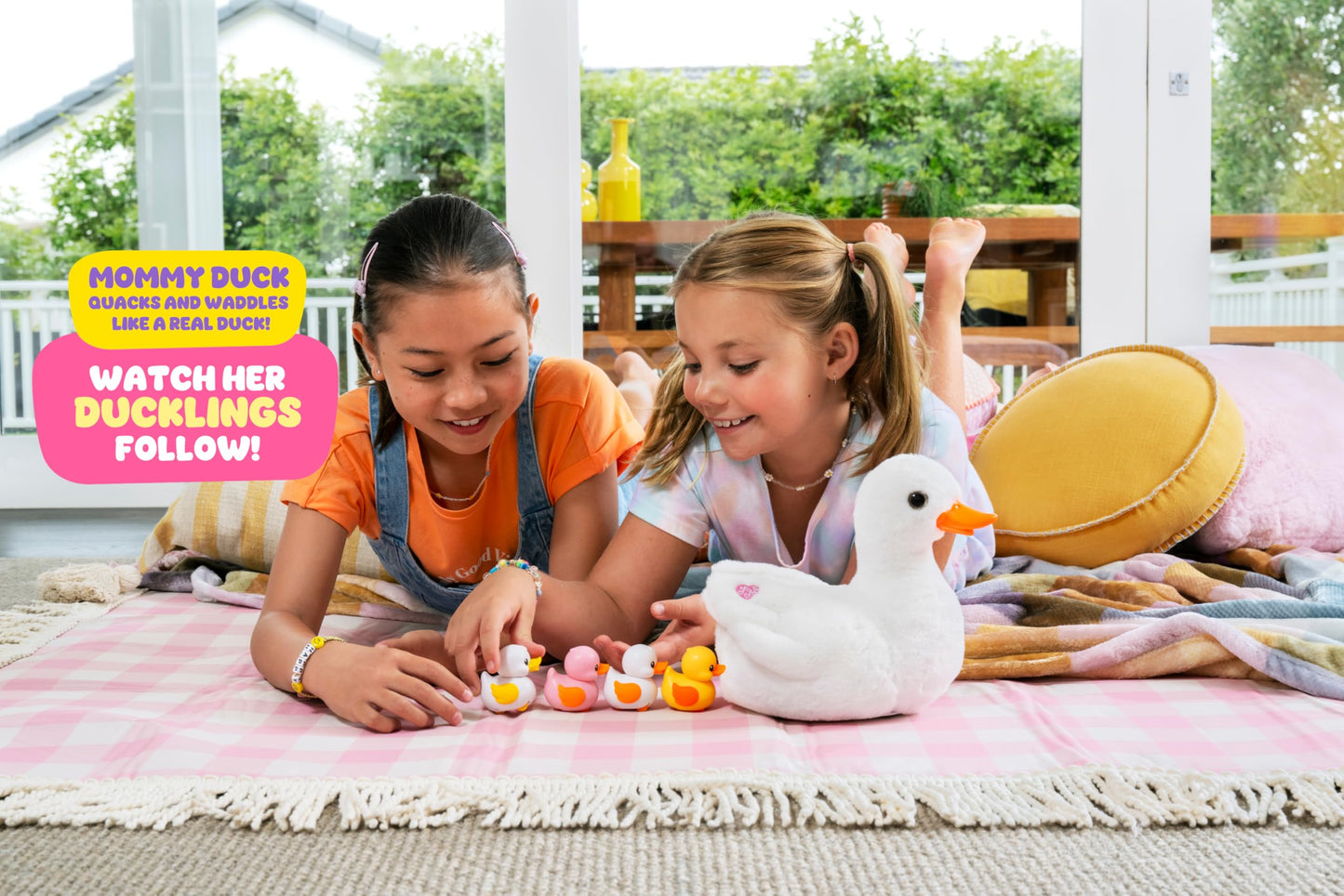 Pets Alive Mommy Duck & Baby Surprise by ZURU Nurturing Play Surprise Hatching Interactive Girls' Toy.