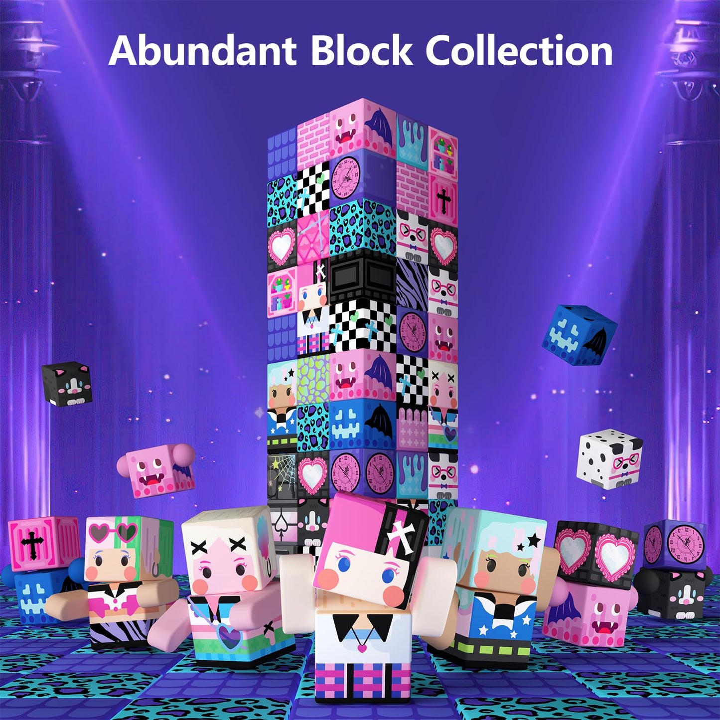 GobiDex 100PCS Magnetic Blocks for Girls, Build MagWonder with Magnet Building Toys Set, Princess Sensory Gift for Boys Girls Birthday