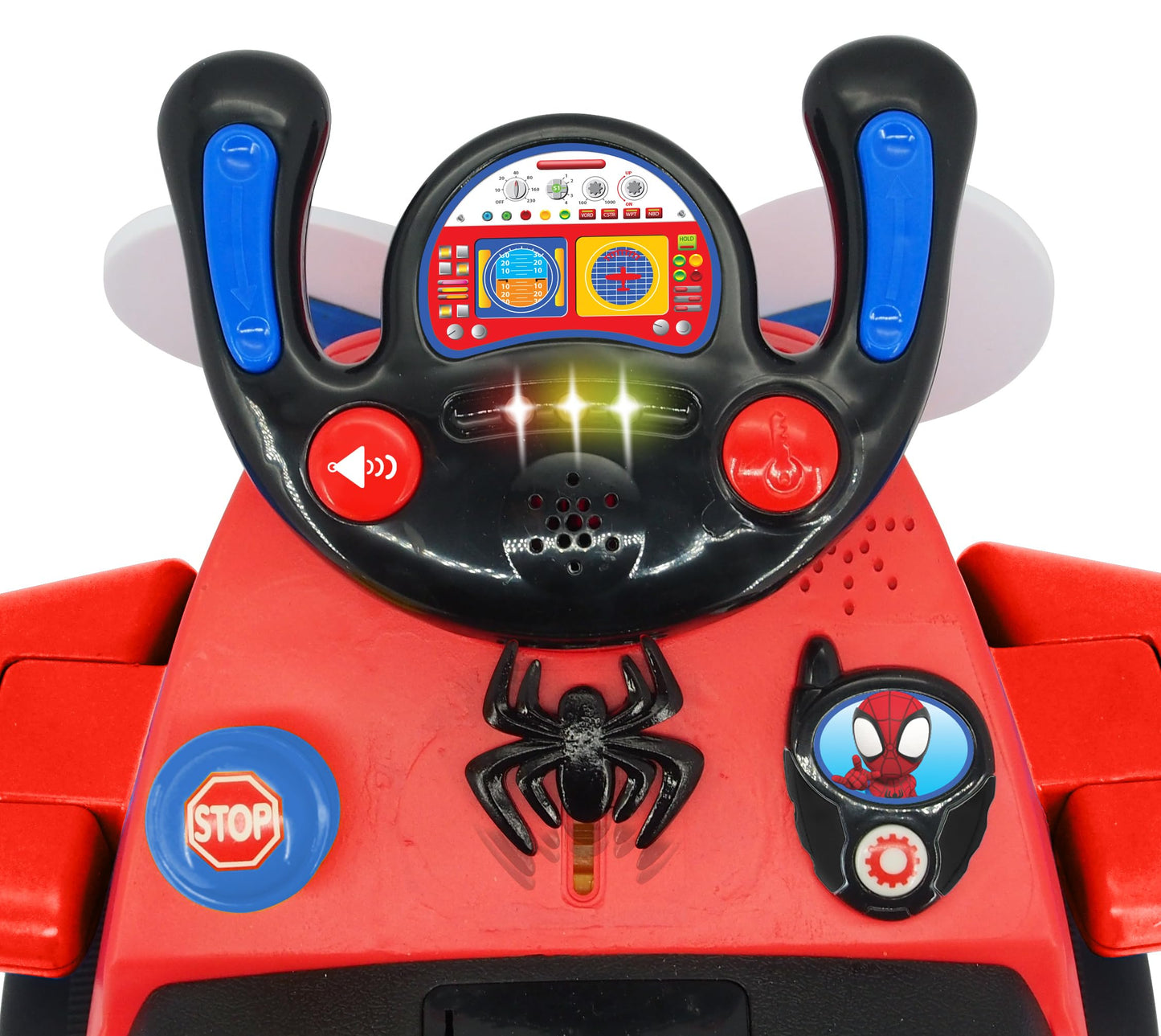 Kiddieland Spidey Lights & Sounds Activity Plane for Toddlers, Interactive Toy Airplane with Flashing Propeller, Engine Effects, Durable Safe Design, Ages 12–36 Months