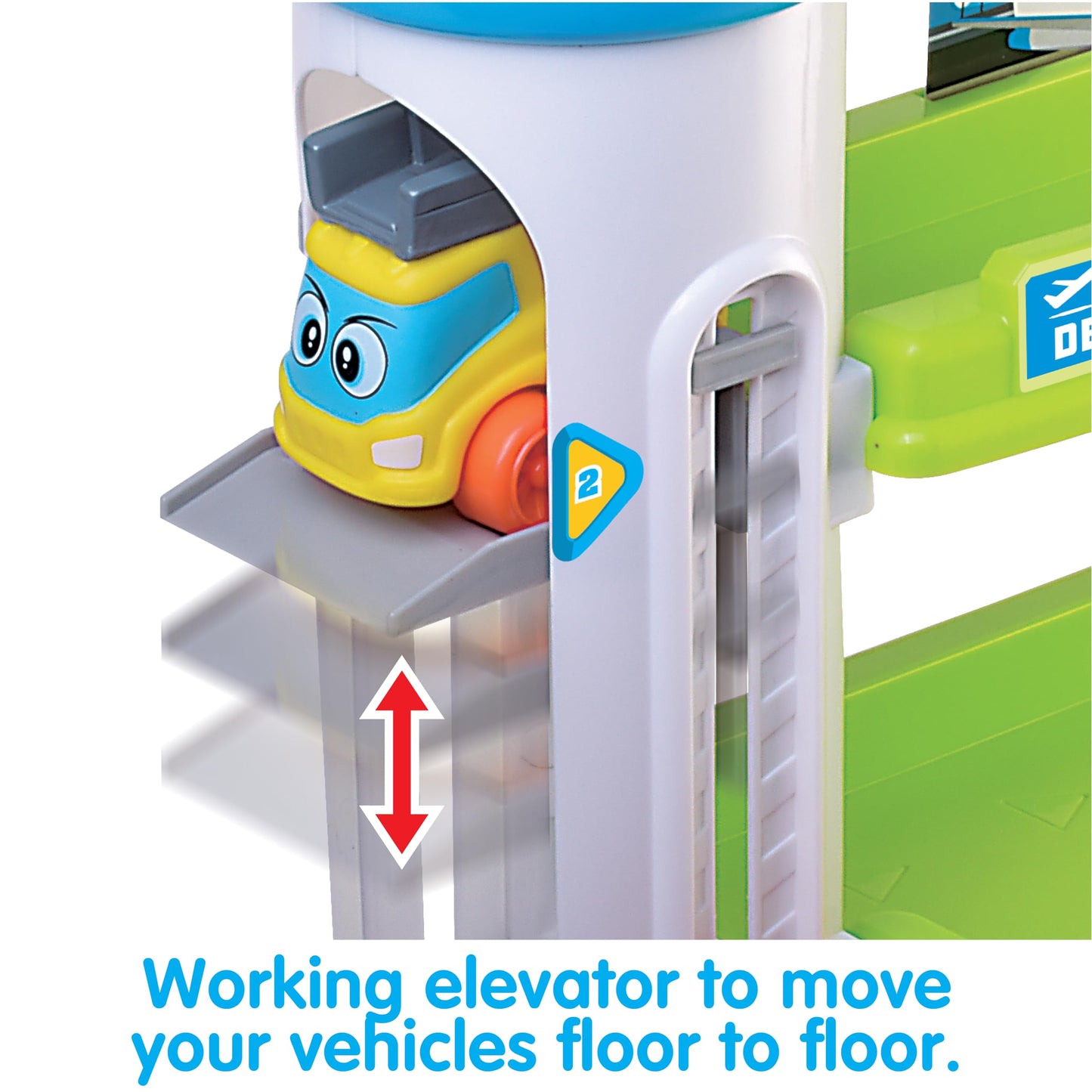 Kidoozie Slide 'n Soar Airport Playset Ages 12 Months + Toddler Preschool Toy