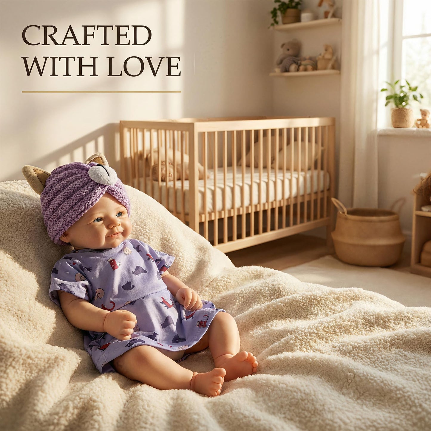 Abenduot 18Inch 6.2lbs Vivienne Can Open Mouth Full Body Solid Silicone Baby Dolls Look Like Real Babies Anatomically Correct Reborn Girl Dolls