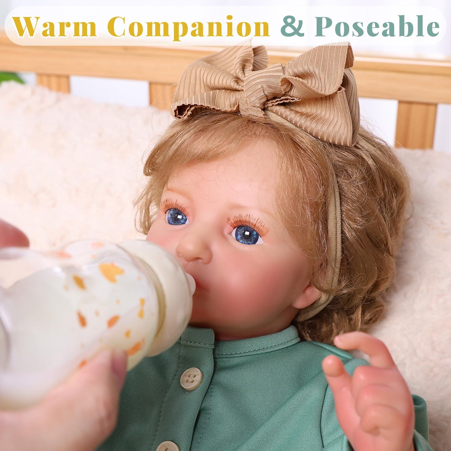 BABESIDE Lifelike Reborn Baby Dolls - 20 Inch Realistic-Newborn Real Life Doll Girl Poseable with Clothes for Kids Age 3+