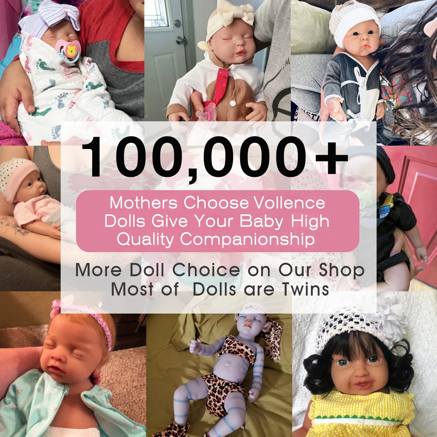 Vollence 18 inch Sleeping Silicone Baby Dolls Girl Weighted 7.4 lb,[NOT Vinyl],Silicone Full Body Reborn Lifelike Real Life Realistic Newborn Soft Babies Gift with Feeding Accessories for Kids Age 3+