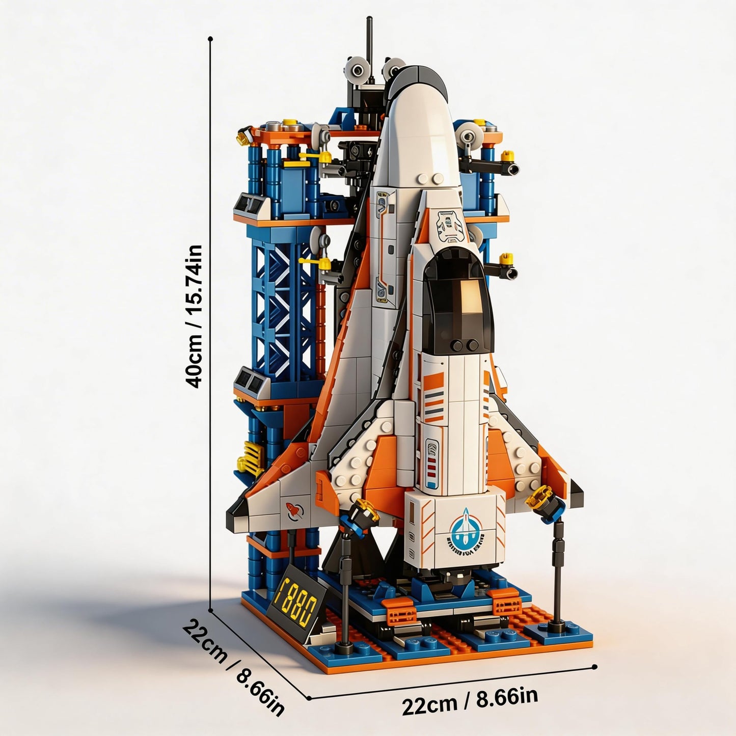 kececo Space Exploration Shuttle, Building Block Toy, Children's Intellectual Science Education Model, Suitable for Halloween, 1068 pcs