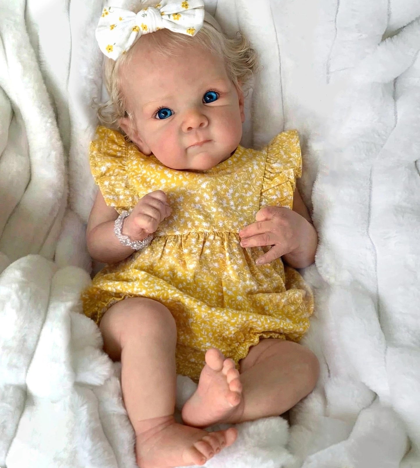 Zero Pam Full Silicone Baby Doll-18 in Reborn Baby Dolls Silicone Full Body, Realistic Babys Doll, Posable Anatomically Correct Girl, Real Life Reborn Dolls for Girls with Blonde Hair