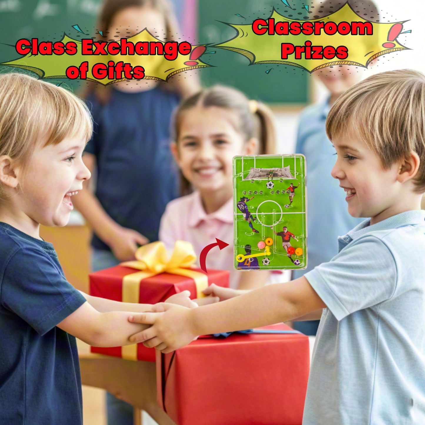 natalieenati 48Pcs Football Pinball Game and Maze Puzzles 2 In1-Soccer Party Favors for Kids-Carnival Prizes-Treasure Box-Classroom Prizes-Return Gifts for Kids Birthday Party-School Gifts