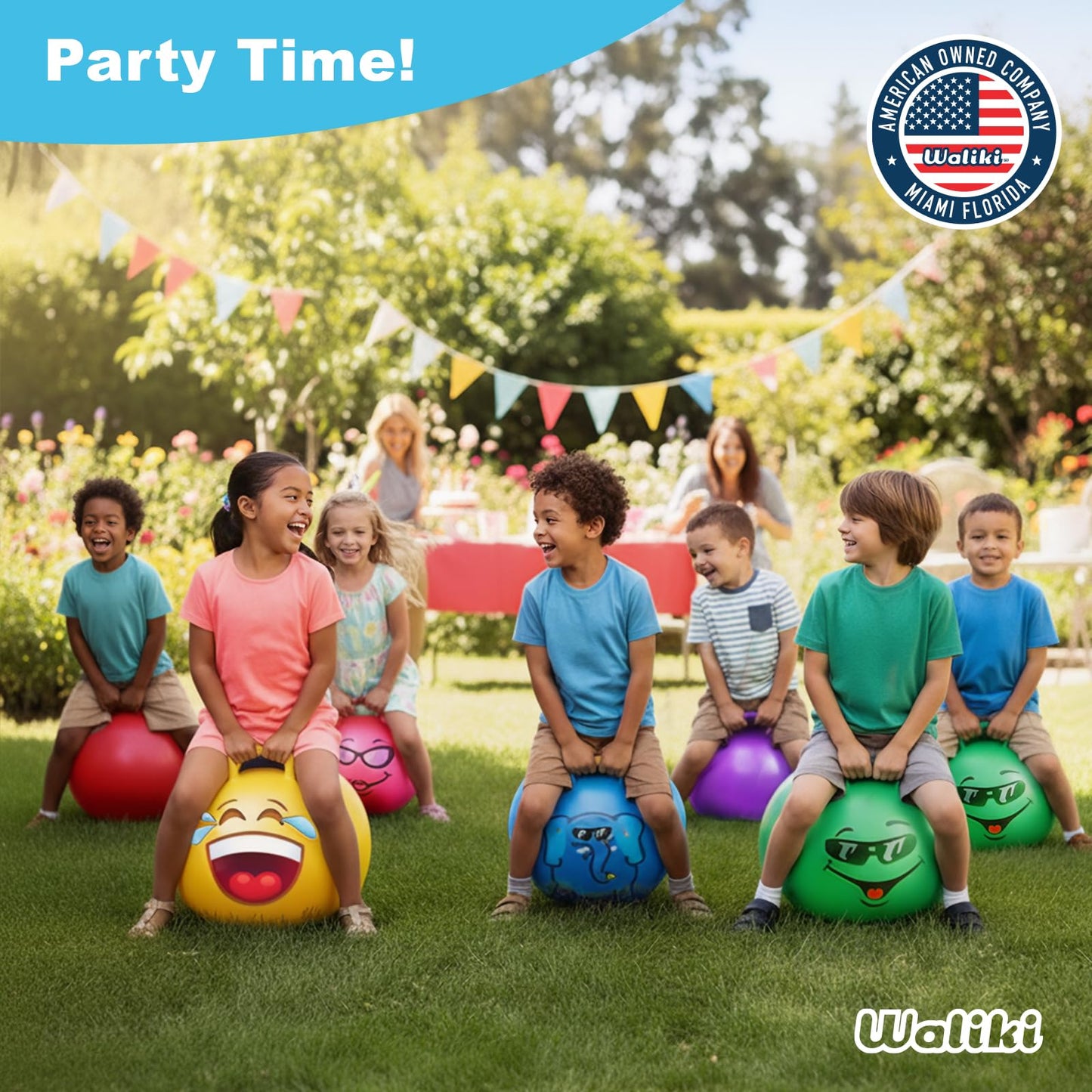 WALIKI Hopper Ball Toy for Girls 3 4 5 or 6 Years Old | Hippity Hop Ball | Jumping Hopping Ball | Cool Birthday Gift | Purple | 18"