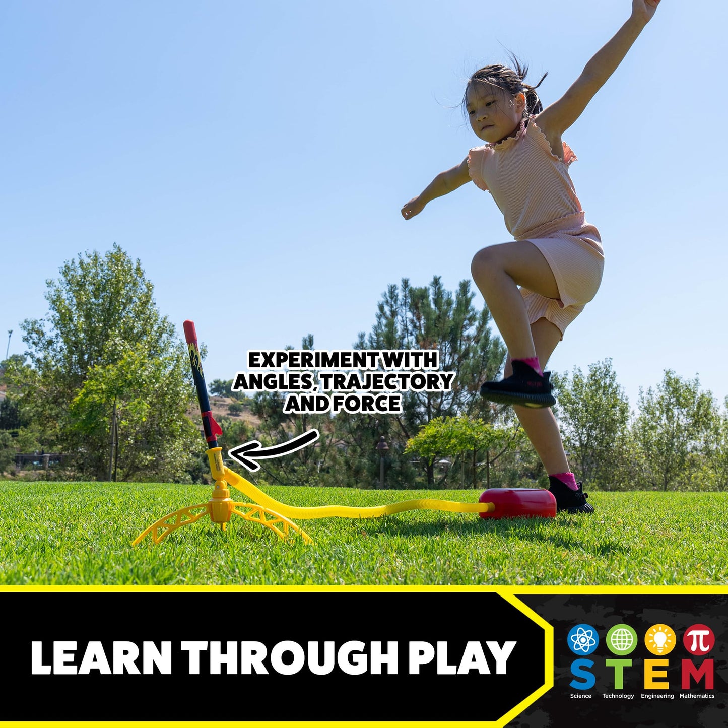 Stomp Rocket X-Treme Rocket Launcher for Kids & Rocket Refill Outdoor Toys Bundle