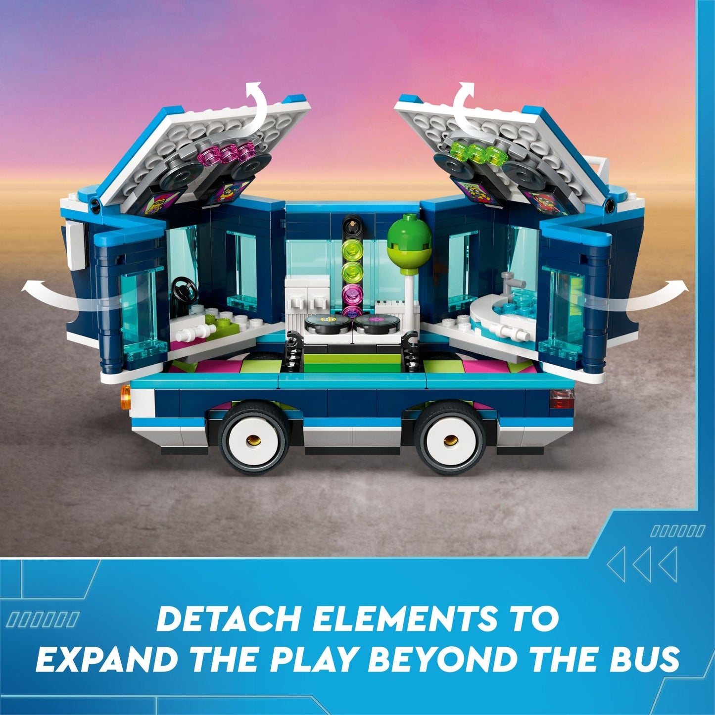 LEGO Despicable Me 4 Minions’ Music Party Bus, Creative Building Toy for Kids, Fun Despicable Me Toy Playset, Gift for Boys and Girls Aged 7 and Up, 75581
