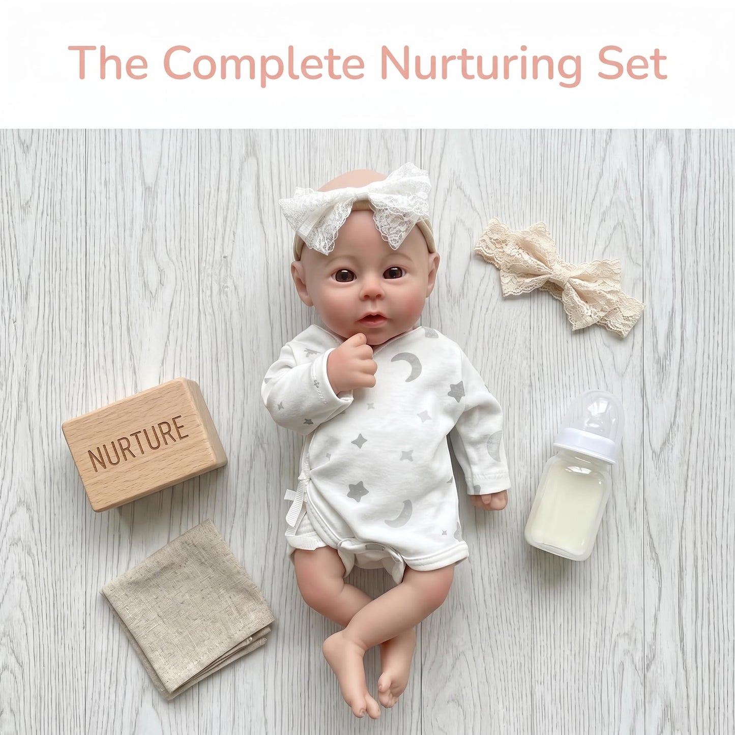 Full Silicone Baby Doll 12 Inch,Realistic Reborn Baby Doll with Lifelike Skin Texture & Weight,Soft & Squishy for Girls Ages 3+,Collectors,Kids,Christmas & Special Occasions