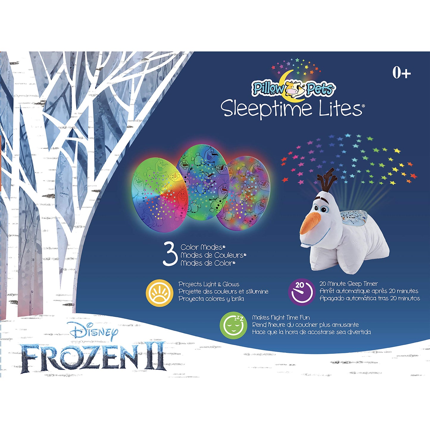 Pillow Pets Disney Frozen II Olaf Snowman Sleeptime Lite - Stuffed Animal Plush Nightlight