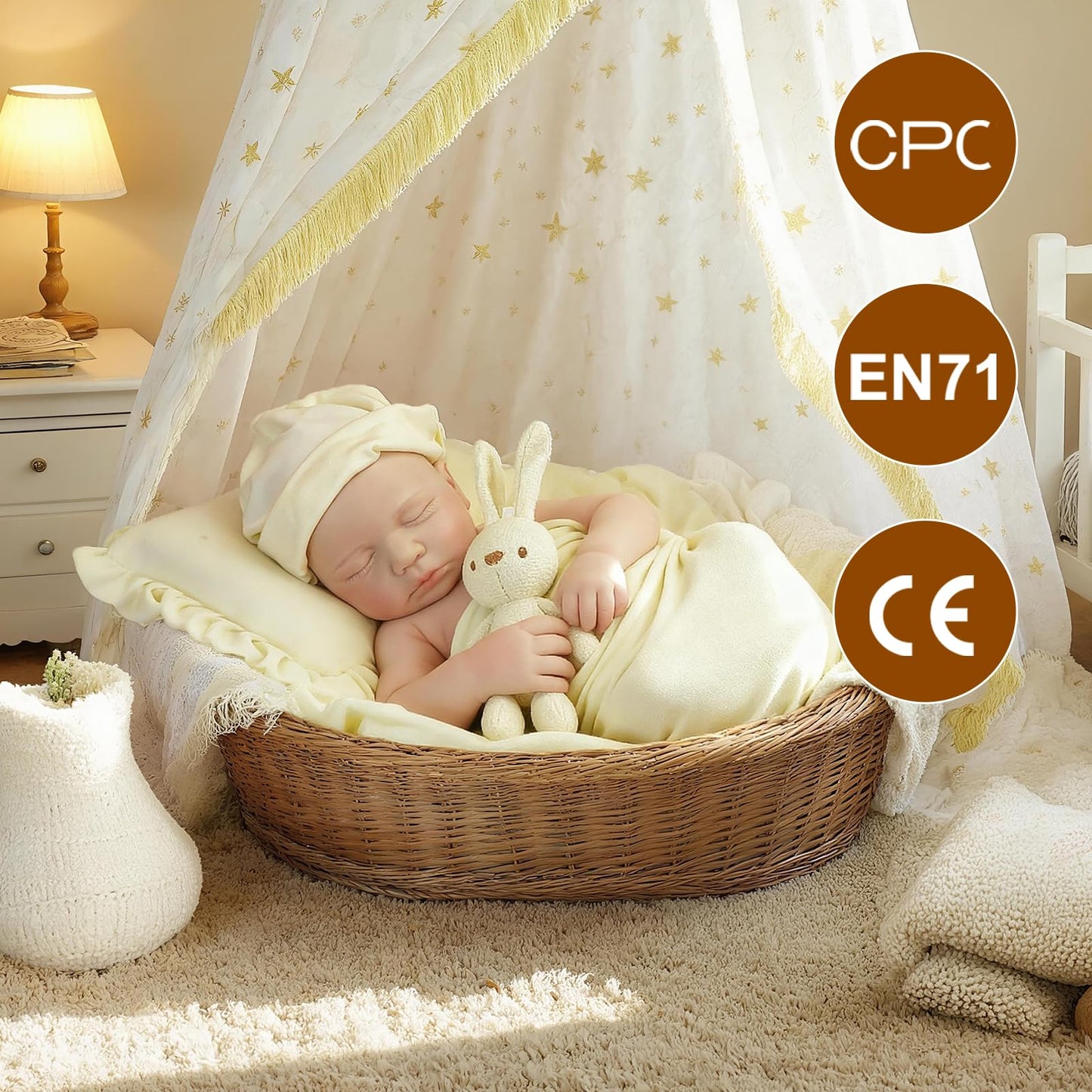 YaLuoQian Reborn Baby Dolls 20.5 inch Silicone Reborn Baby Dolls Full Body Lifelike Newborn Dolls