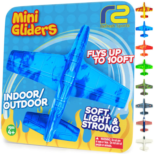 Airplane Toy Foam Airplanes for Kids - Best Summer Gift for Boys & Girls - Easy to Throw Airplanes - 3 4 5 6 7 8 Year Old Boy Birthday Gifts - Great Gifts for Ages 3 4 5 6 7 8 9+ Year Old Boys Toys