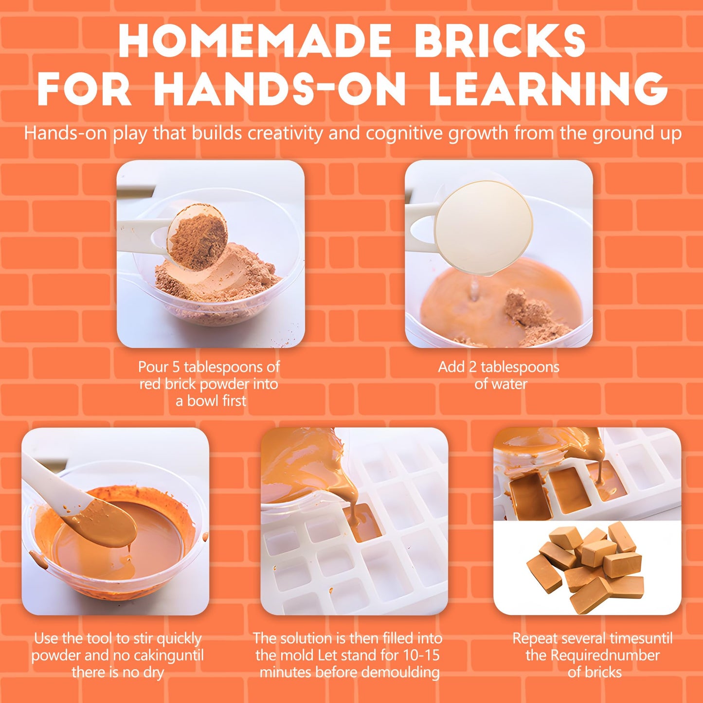 ROHSCE Brick and Mortar Construction Set, DIY House Building Kit for Kids, Realistic Mini Bricks STEM Building Toy, Creative Engineering Toy for Boys and Girls