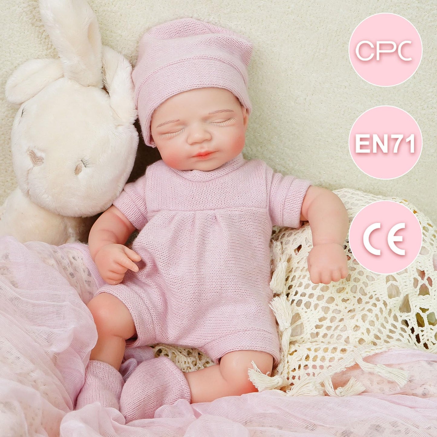 YaLuoQian Realistic Reborn Baby Dolls-11.8 inch Silicone Reborn Baby Dolls Full Body Newborn Baby Doll Silicone Girl with Clothes Set Gift Box for Kids Age 3+