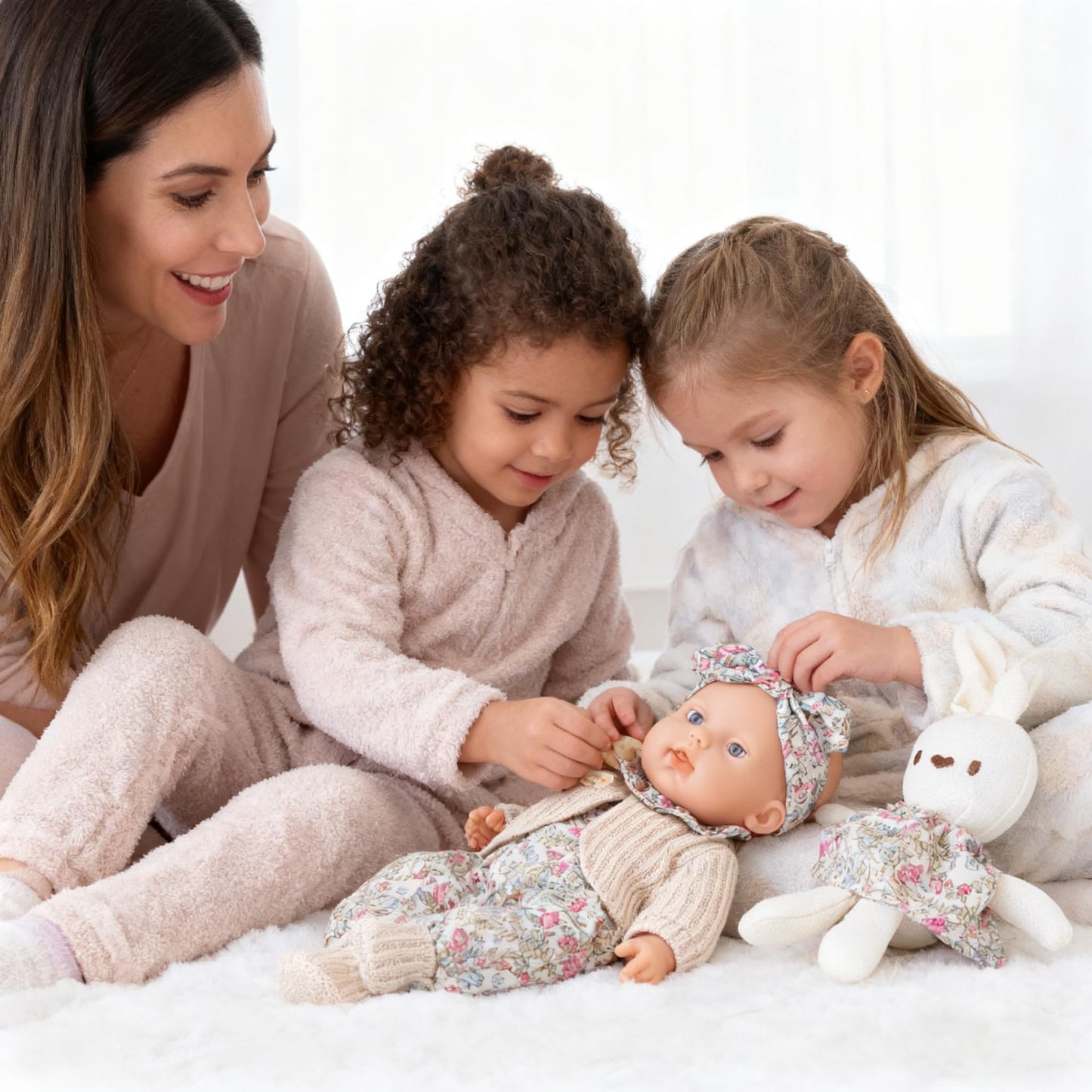 Camonity Reborn Baby Dolls, 12inch Realistic Cute Dolls with Clothes and Accessories Washable Removable Birthday Gift Toy for Age 2+ (Light Brown)