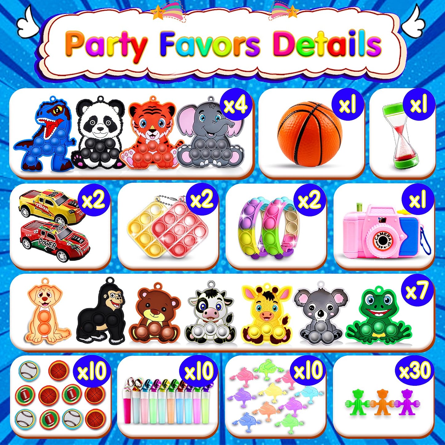Kiss Monkey Party Favors for Kids 8-12 4-8, 320 Pack Fidget Toys Bulk, Treasure Box Toys for Classroom, Goodie Bags Stuffers for Kids, Classroom Prizes, Birthday Holiday Gifts for Boys Girls