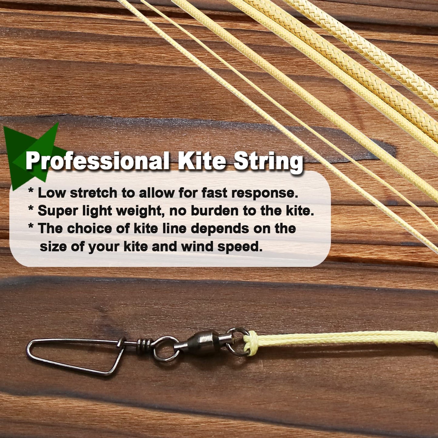 9KM DWLIFE 10.6in Kite Reel Winder and 200Lb 1000Ft 1.1mm Braided Kevlar Kite String
