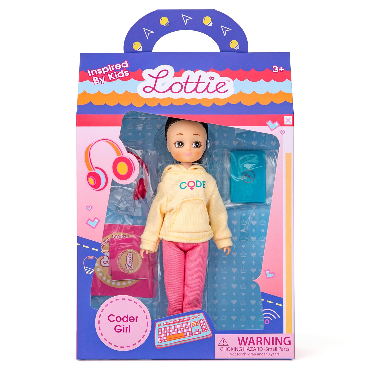 Lottie Coder Girl Doll with Laptop and Tech Accessories