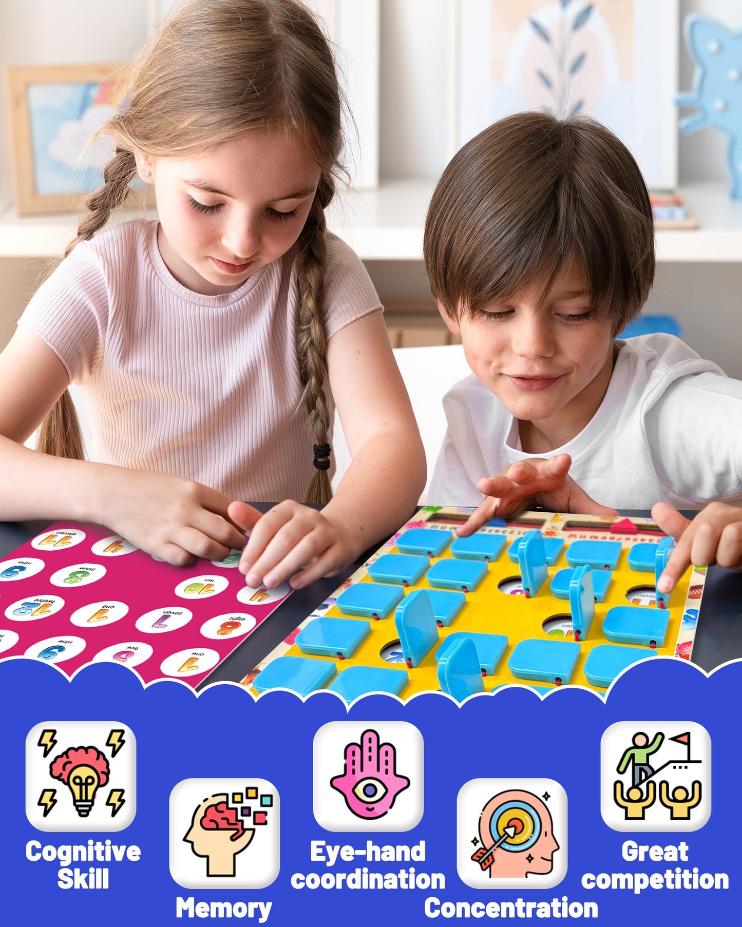 Matching Memory Game for Kids Ages 3-5 4-8, Board Games for 4-6, Car Airplane Camping Travel Toys Games Activities for 3-5 4-8, Toddler Kid Road Trip Essentials, Birthday Gifts for Kids Boys Girls